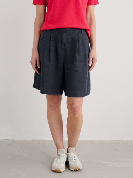 Seasalt Clover Bloom Linen Shortss Maritime
