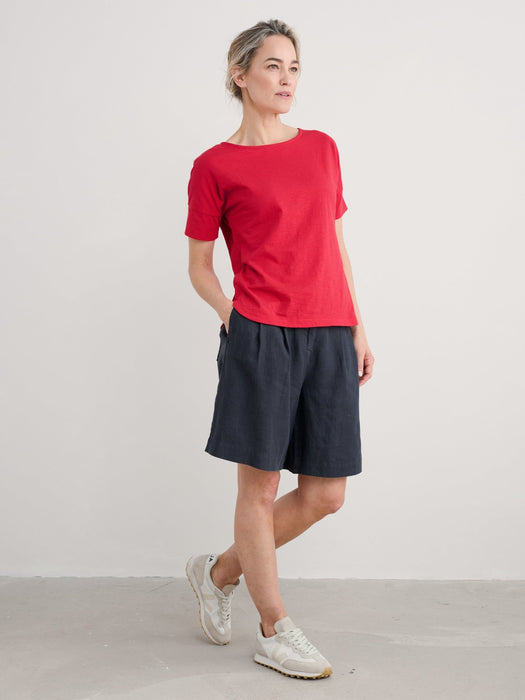Seasalt Clover Bloom Linen Shortss Maritime