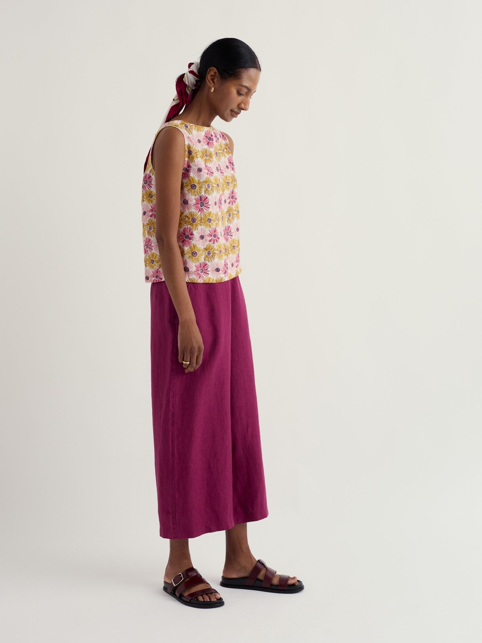 picture of Seasalt Colour Study Top linen - Painted Aster Chalk - Number Two - womens - fashion - clothing - Seasalt 5