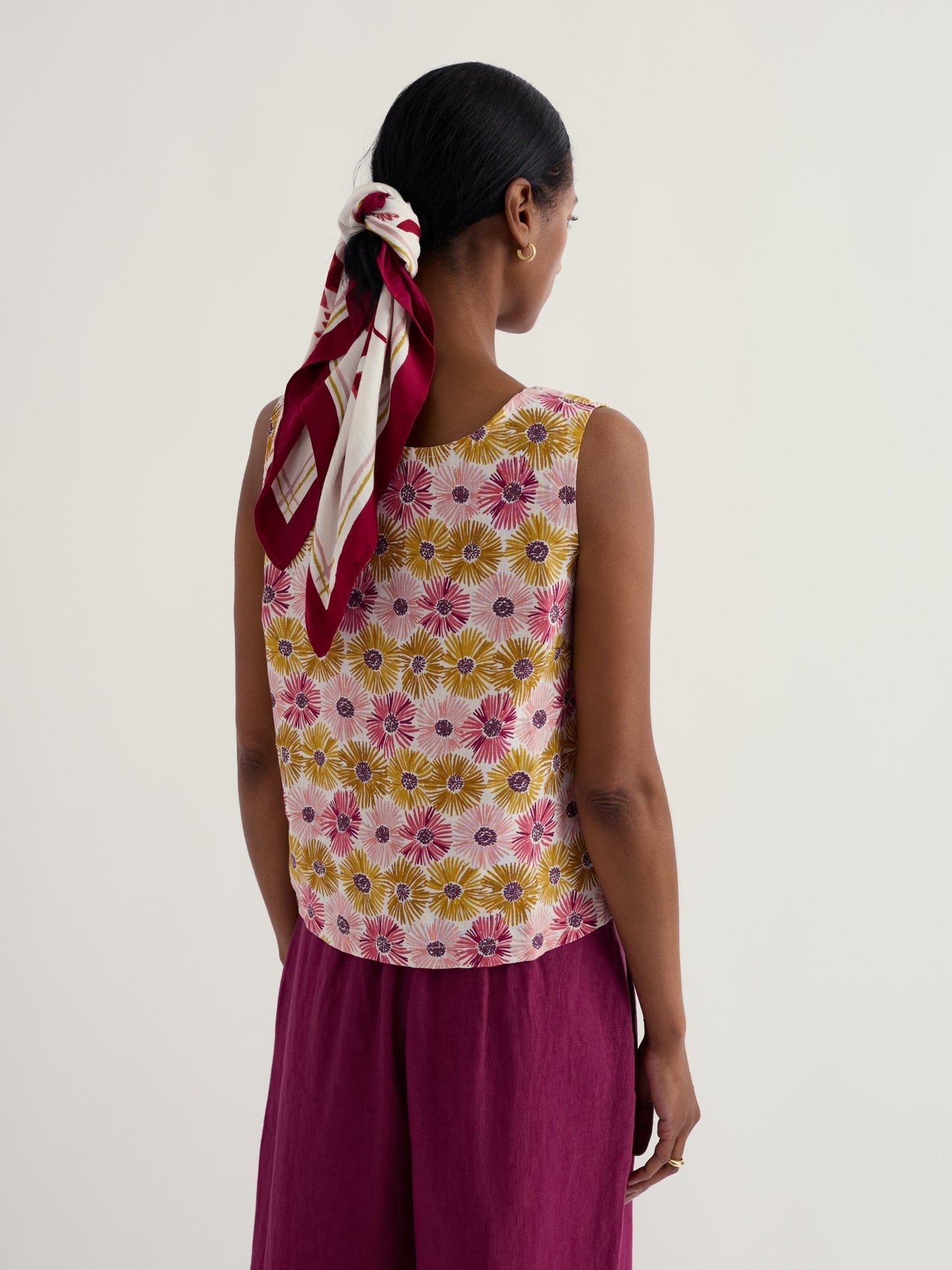 picture of Seasalt Colour Study Top linen - Painted Aster Chalk - Number Two - womens - fashion - clothing - Seasalt 2