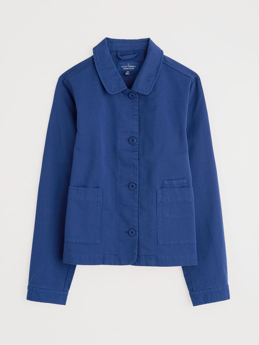 Seasalt Coombe Lane Cotton Jacket Washed Marine