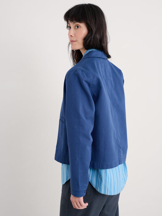 Seasalt Coombe Lane Cotton Jacket Washed Marine