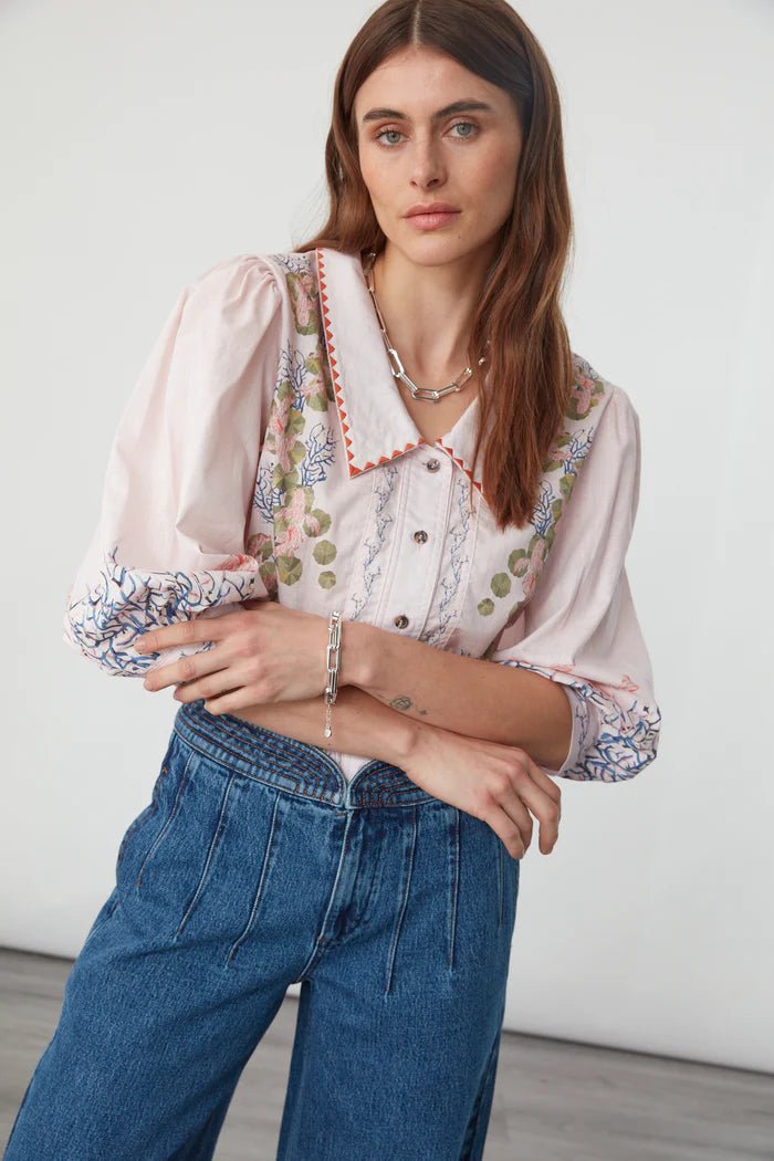 picture of Seventy + Mochi Zena Top - Indigo Coral - Number Two - womens - fashion - clothing - Seventy + Mochi 1