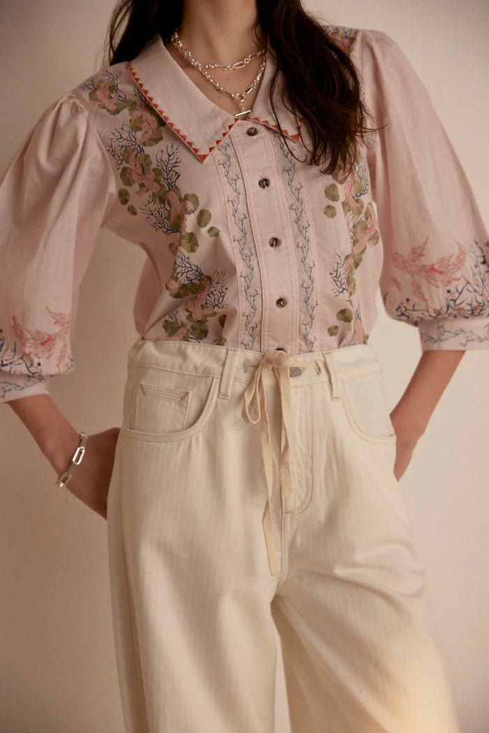 picture of Seventy + Mochi Zena Top - Indigo Coral - Number Two - womens - fashion - clothing - Seventy + Mochi 5