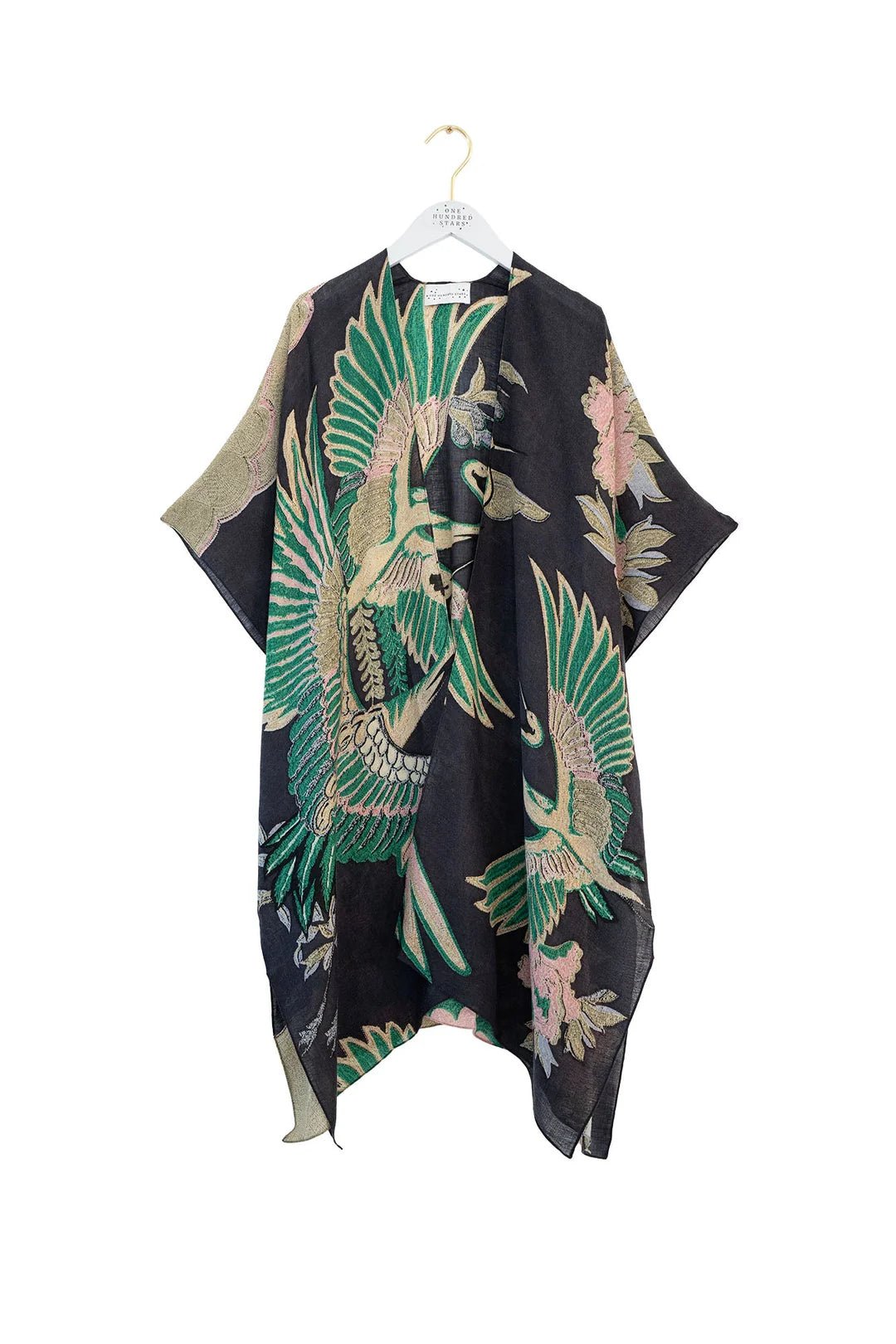 picture of One Hundred Stars Wool Throwover Crane Emerald - Number Two - womens - fashion - accessories - One Hundred Stars 5