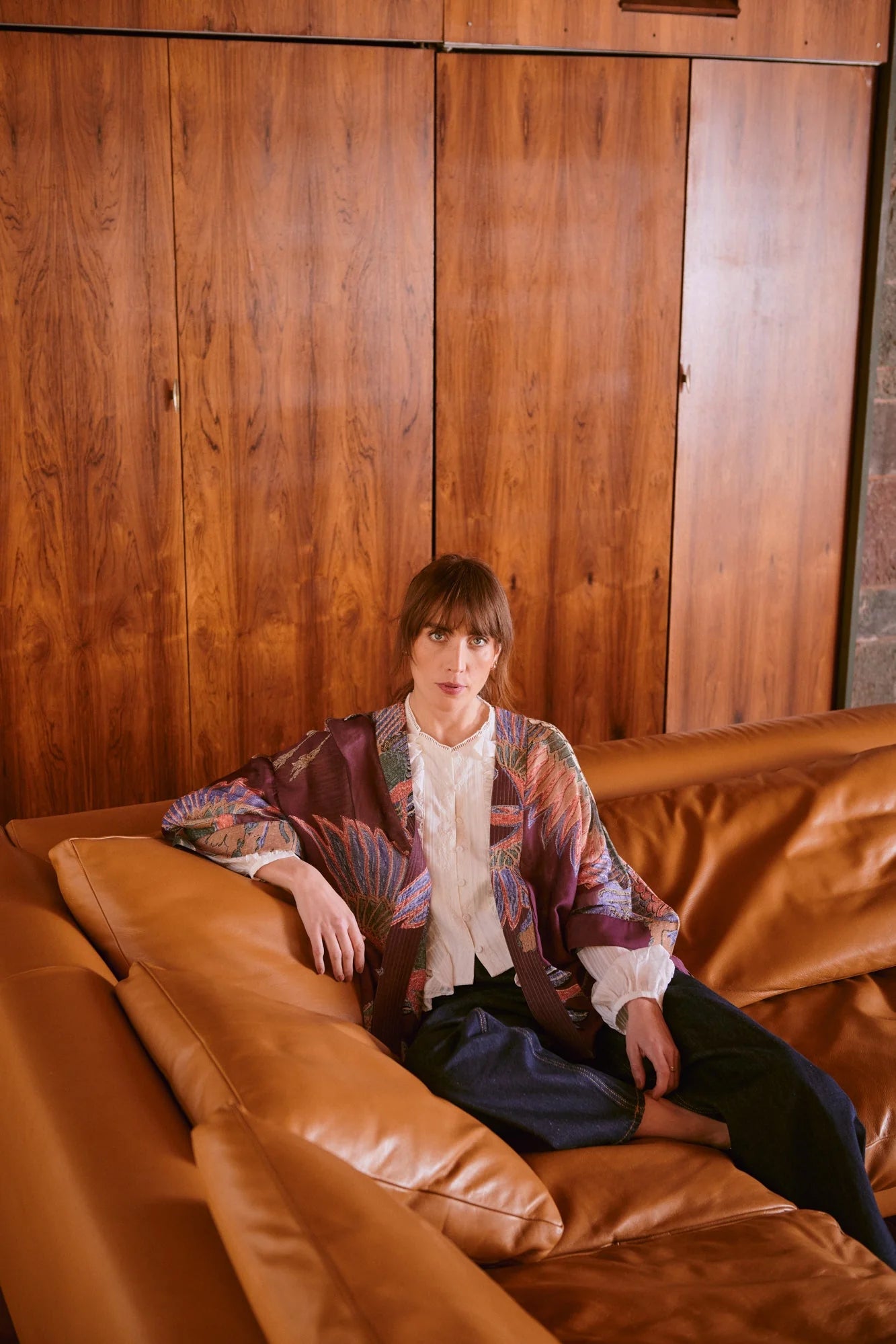 picture of One Hundred Stars Kimono Crane Plum - Number Two - womens - fashion - clothing - One Hundred Stars 9