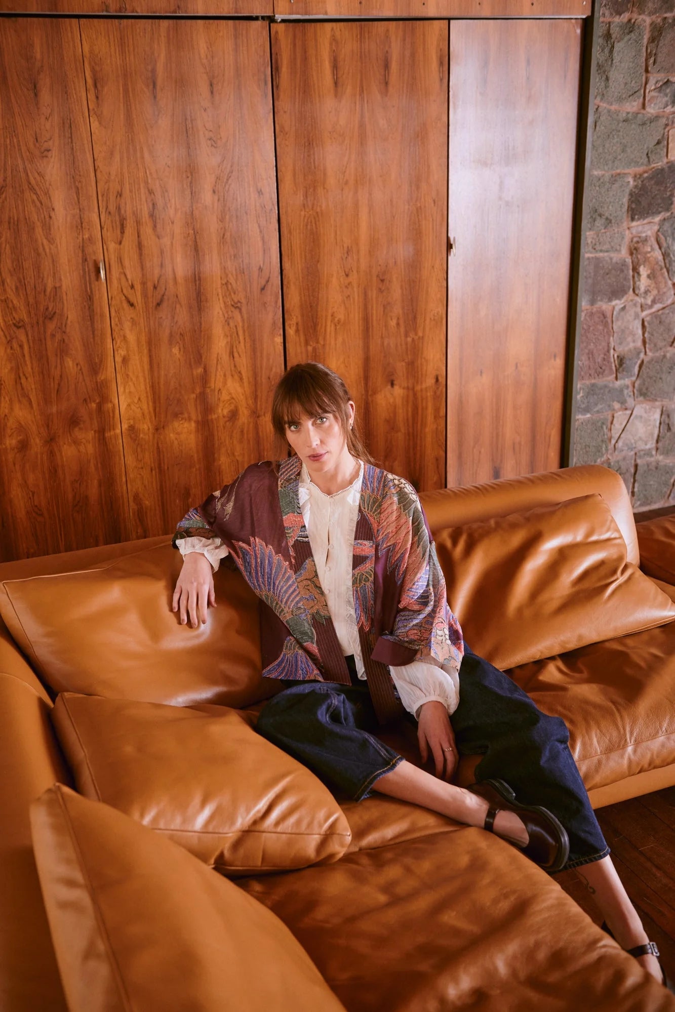 picture of One Hundred Stars Kimono Crane Plum - Number Two - womens - fashion - clothing - One Hundred Stars 7