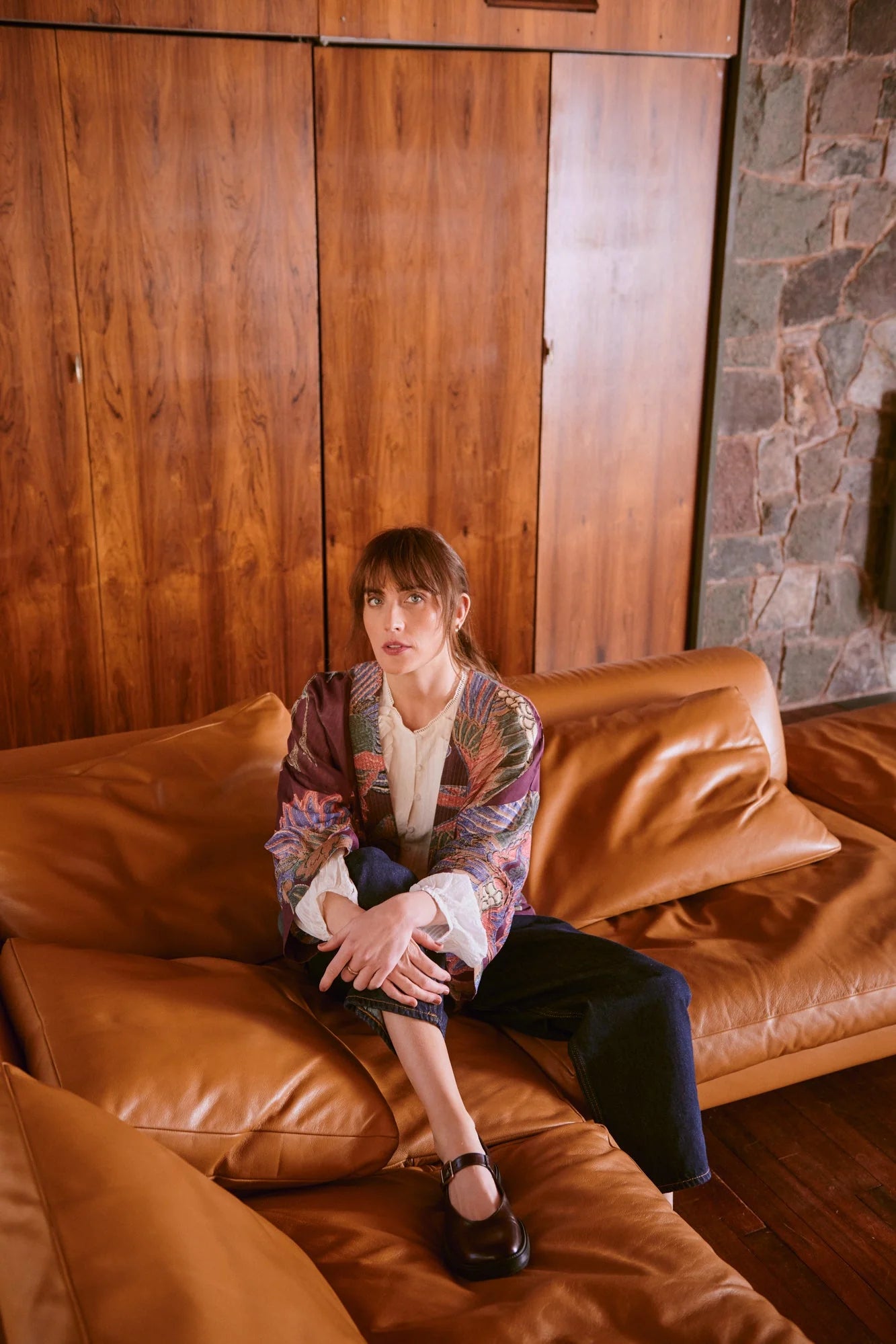 picture of One Hundred Stars Kimono Crane Plum - Number Two - womens - fashion - clothing - One Hundred Stars 5