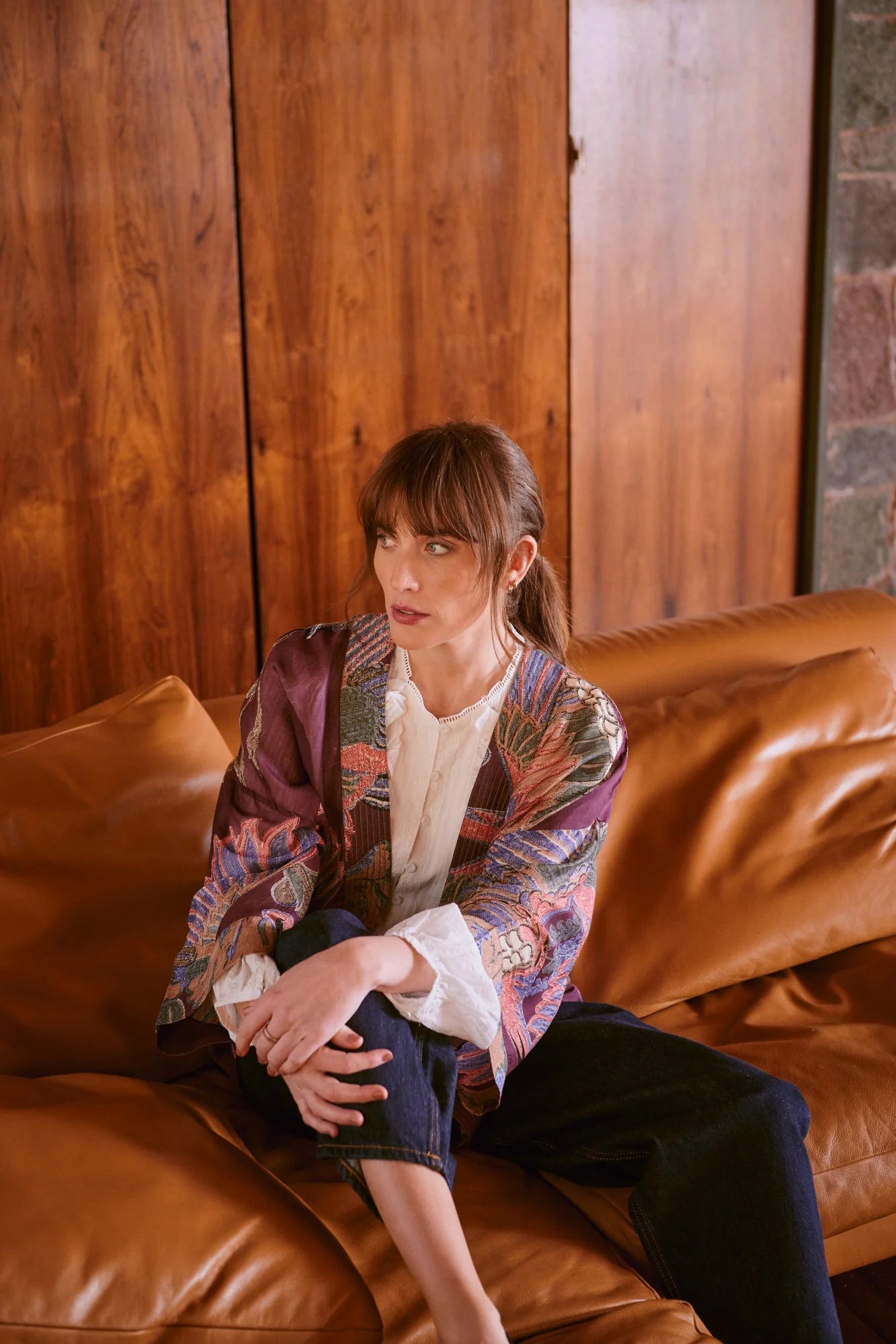 picture of One Hundred Stars Kimono Crane Plum - Number Two - womens - fashion - clothing - One Hundred Stars 4