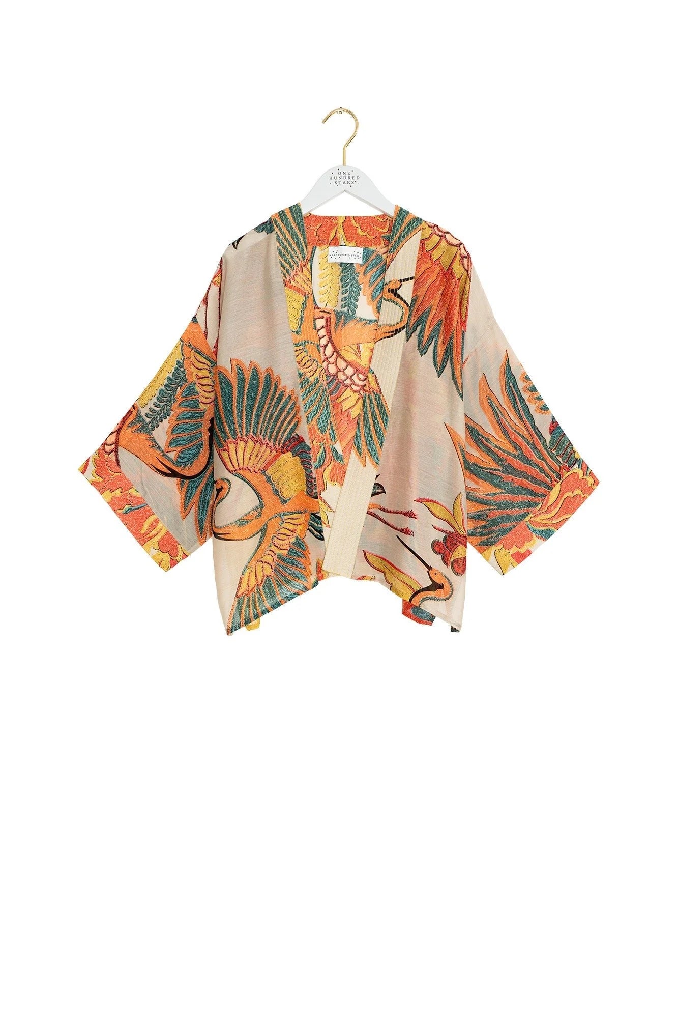 picture of One Hundred Stars Kimono - Crane Stone - Number Two - womens - fashion - clothing - One Hundred Stars 6