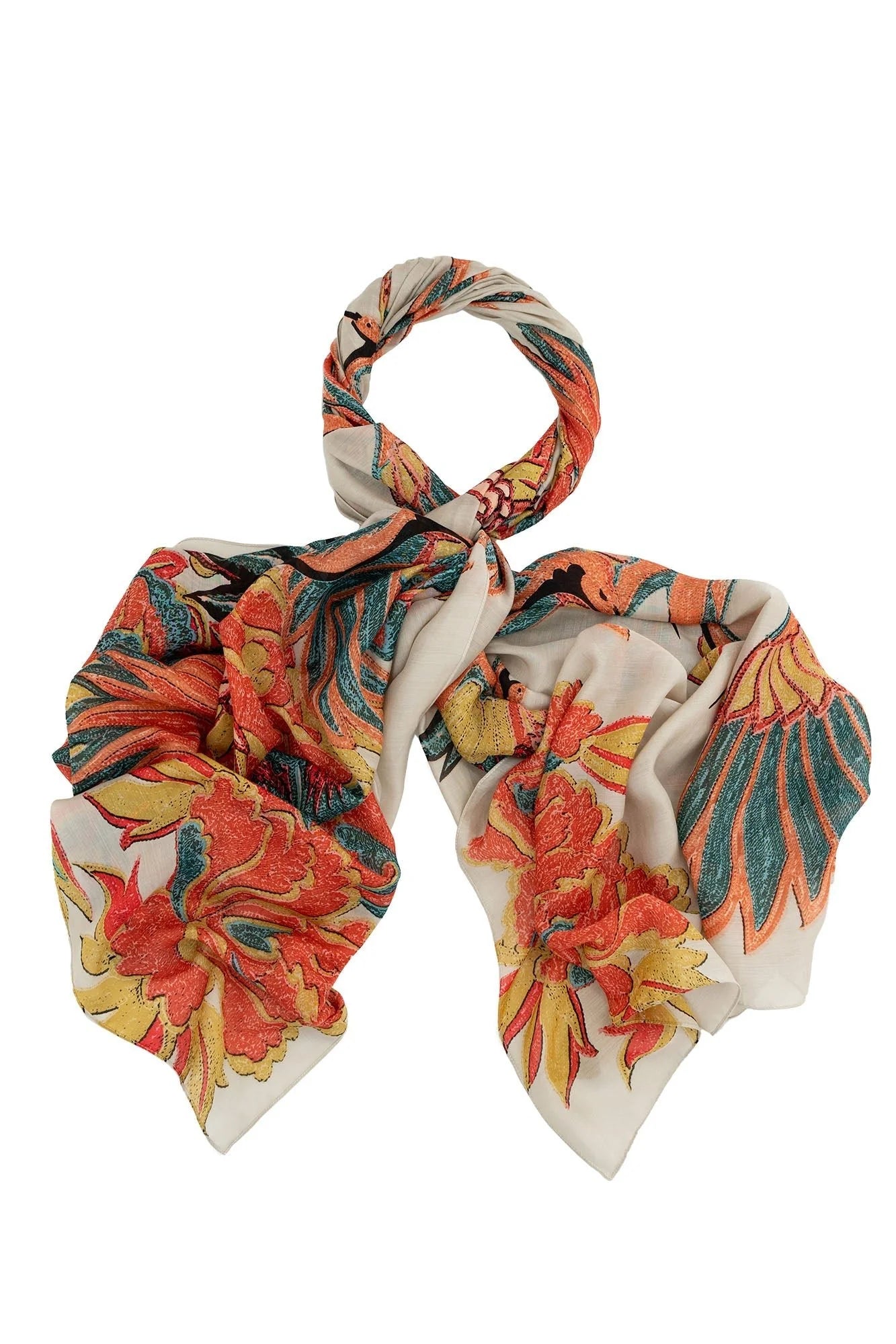 picture of One Hundred Stars Scarf - Crane Stone - Number Two - womens - fashion - accessories - One Hundred Stars 2