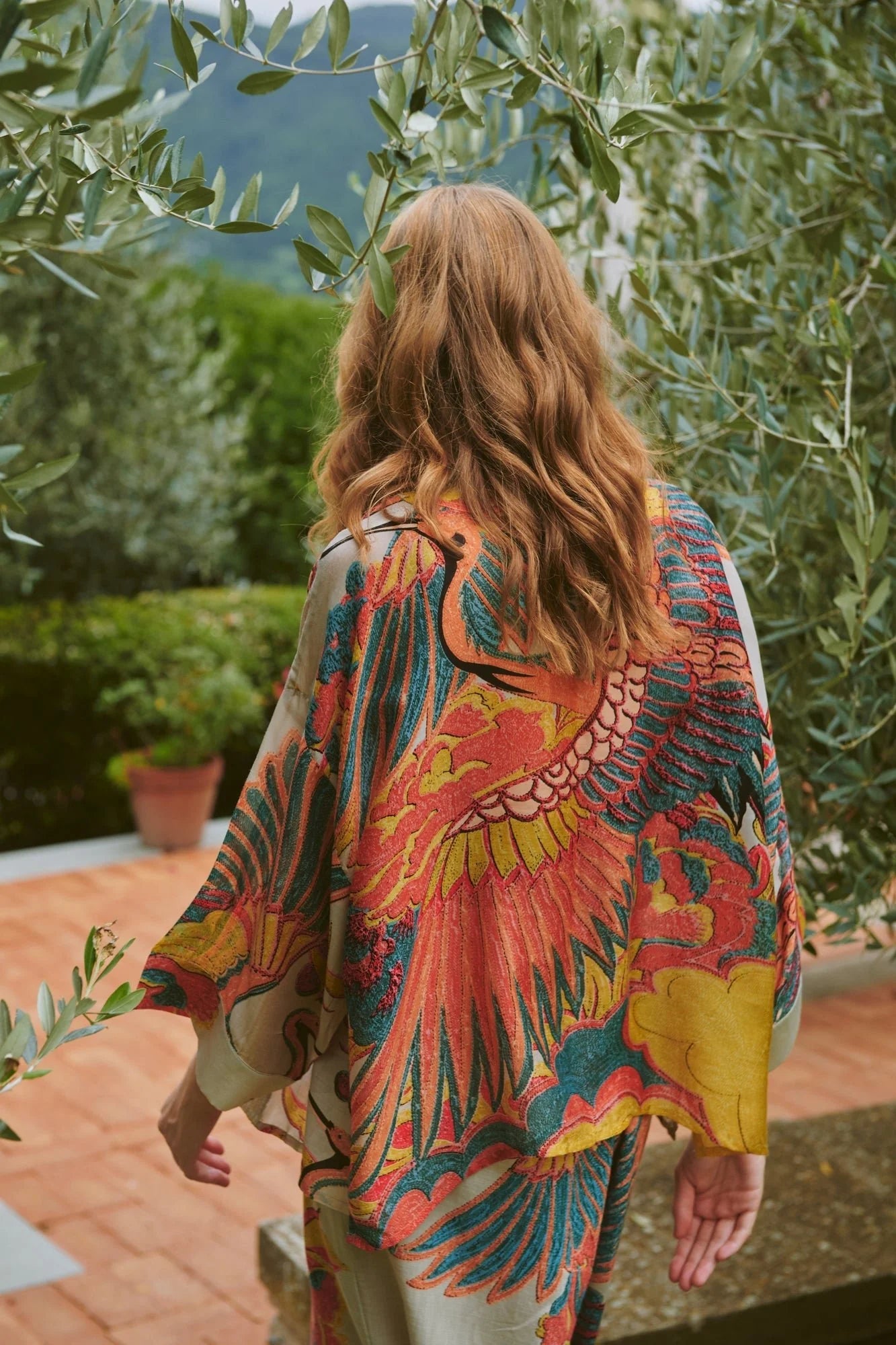 picture of One Hundred Stars Kimono - Crane Stone - Number Two - womens - fashion - clothing - One Hundred Stars 2