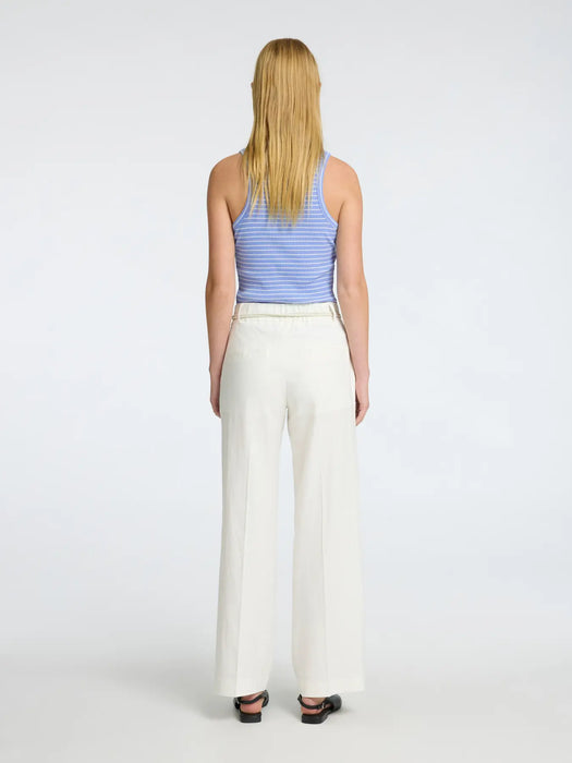 Selected Femme Anna Striped Tank Top Cornflower Blue Snow White
