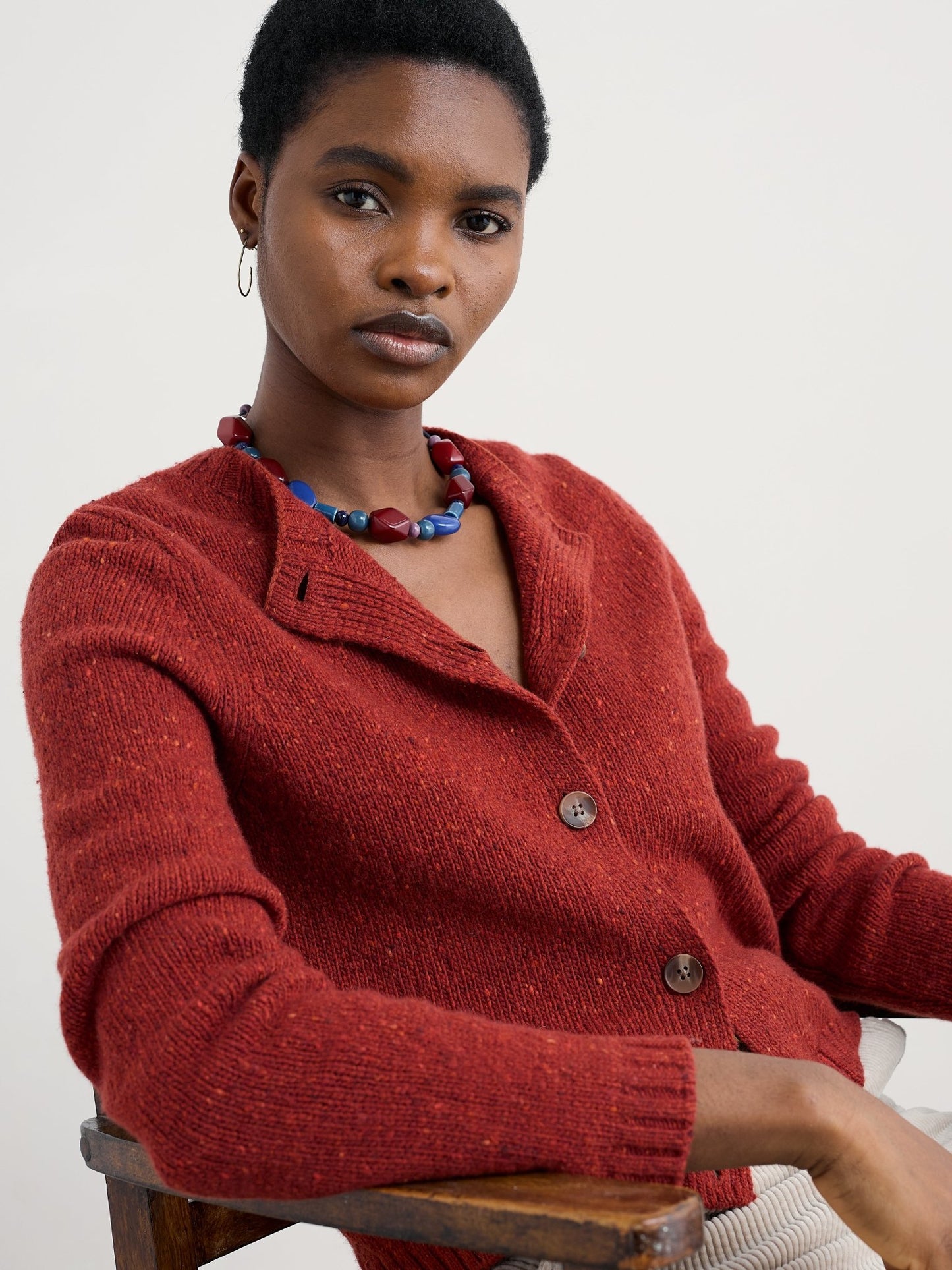 picture of Seasalt Dawson Pick Cardigan - Red Sail - Number Two - womens - fashion - clothing - Seasalt 2