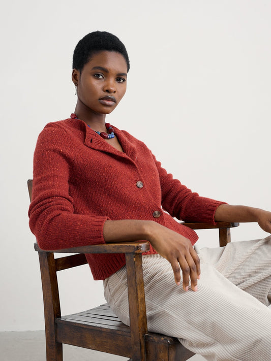 picture of Seasalt Dawson Pick Cardigan - Red Sail - Number Two - womens - fashion - clothing - Seasalt 1