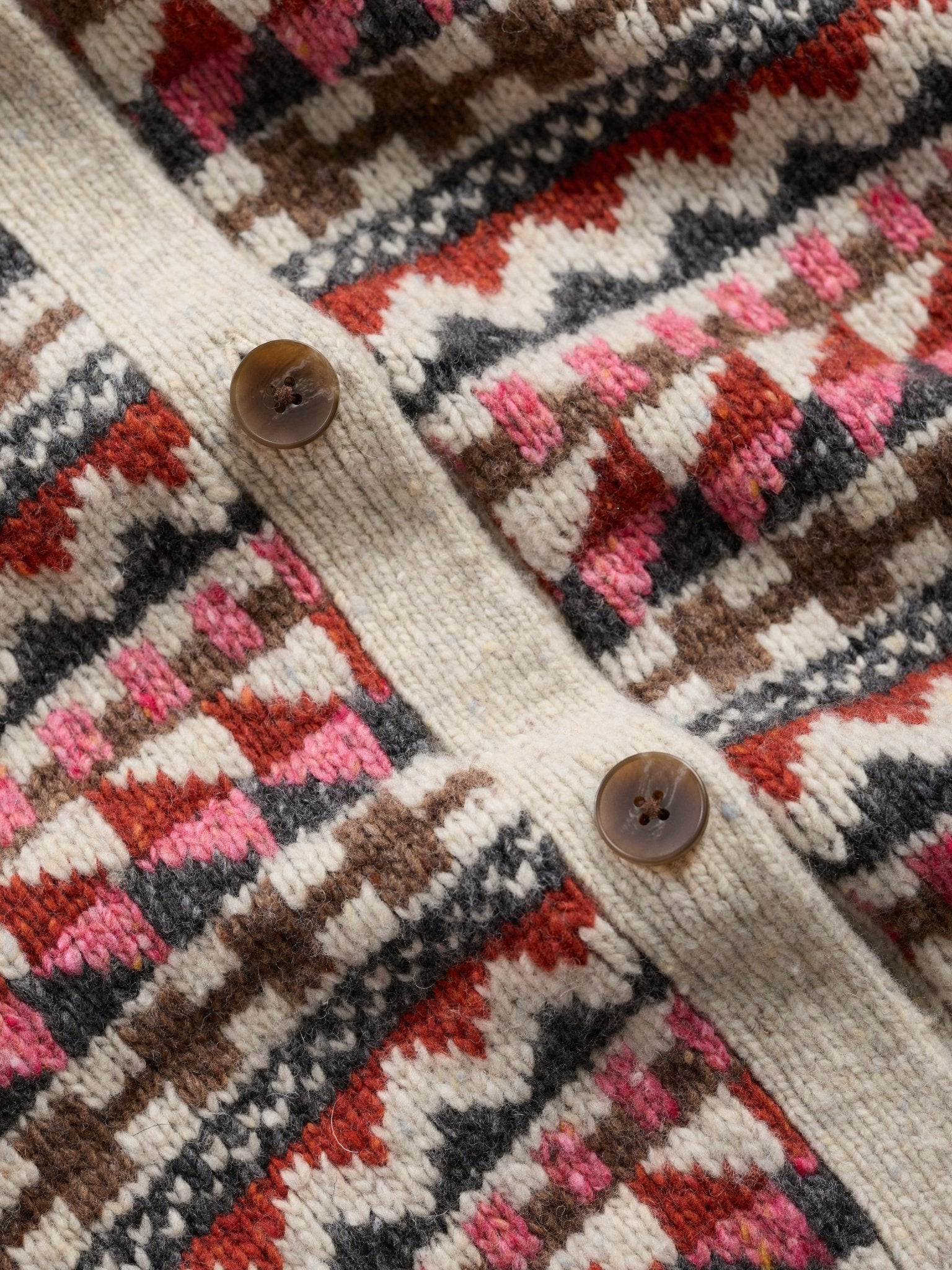 picture of Seasalt Dawson Pick Vest Fairisle - Zig Zag Geo Aran Red Saul - Number Two - womens - fashion - clothing - Seasalt 3