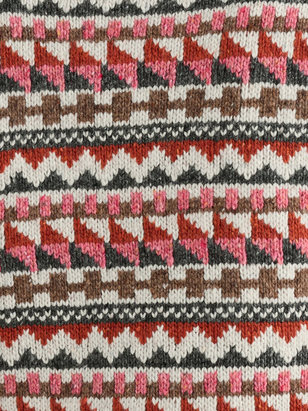 picture of Seasalt Dawson Pick Vest Fairisle - Zig Zag Geo Aran Red Saul - Number Two - womens - fashion - clothing - Seasalt 5