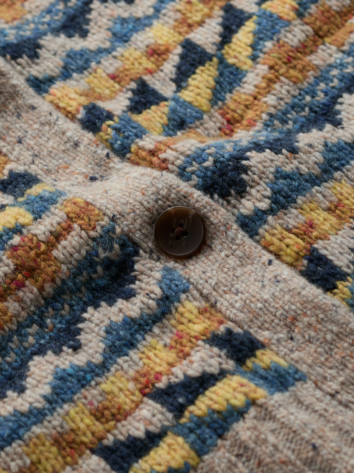 Seasalt Dawson Pick Zig Zag Vest Fairisle - Marine Mix