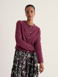 Seasalt Dawson Pick Cardigan - Dark Hellebore