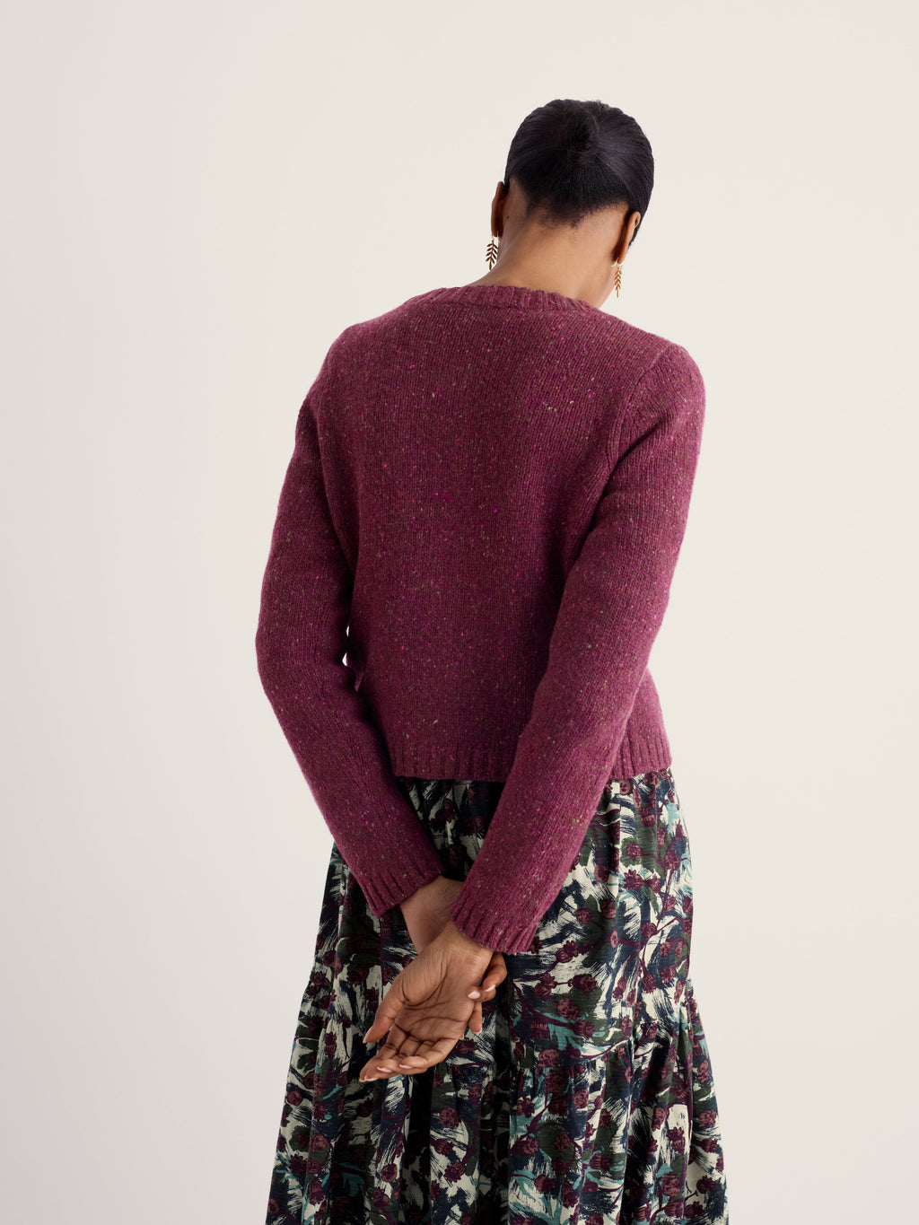 Seasalt Dawson Pick Cardigan - Dark Hellebore