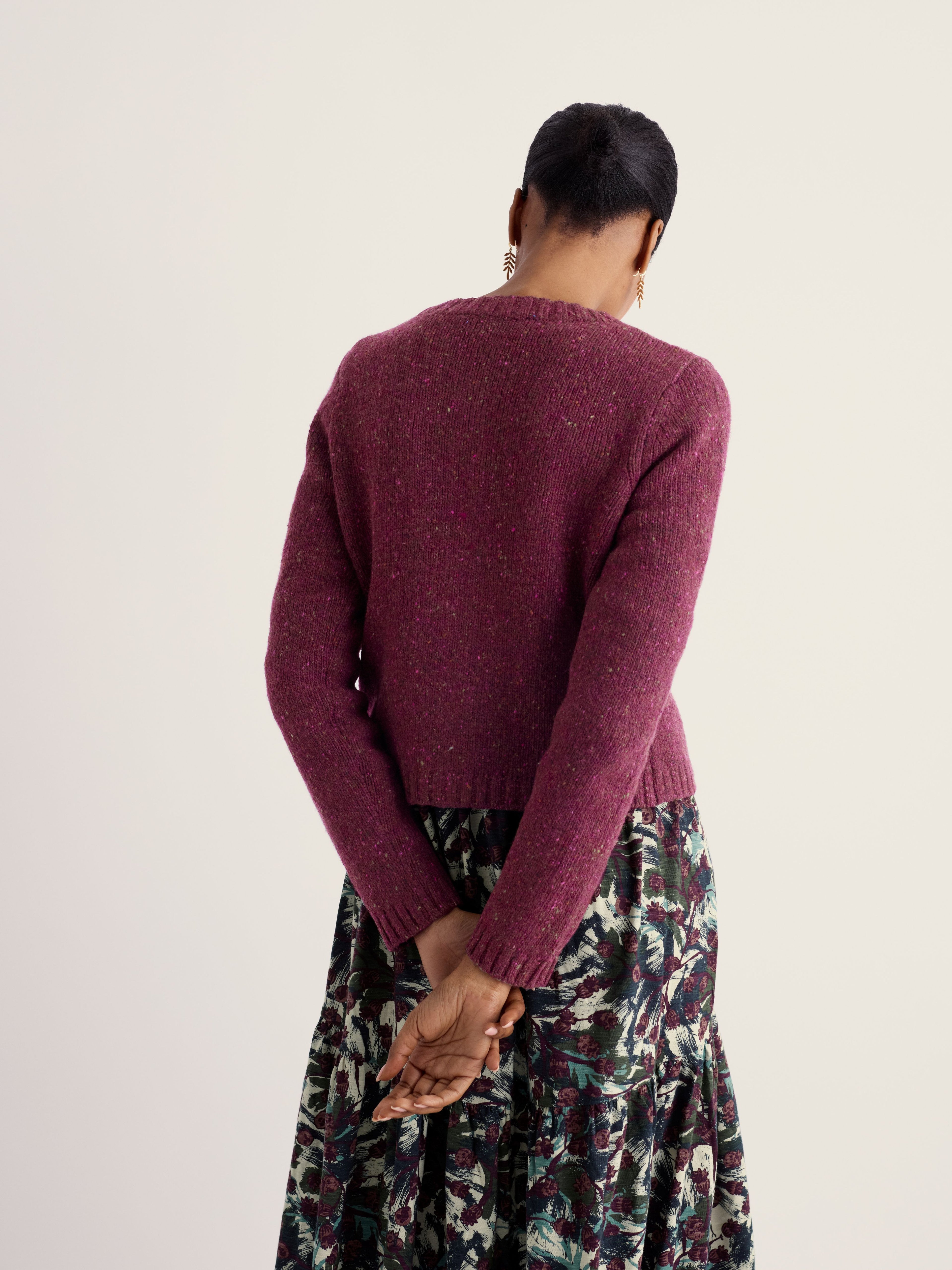 Seasalt Dawson Pick Cardigan - Dark Hellebore