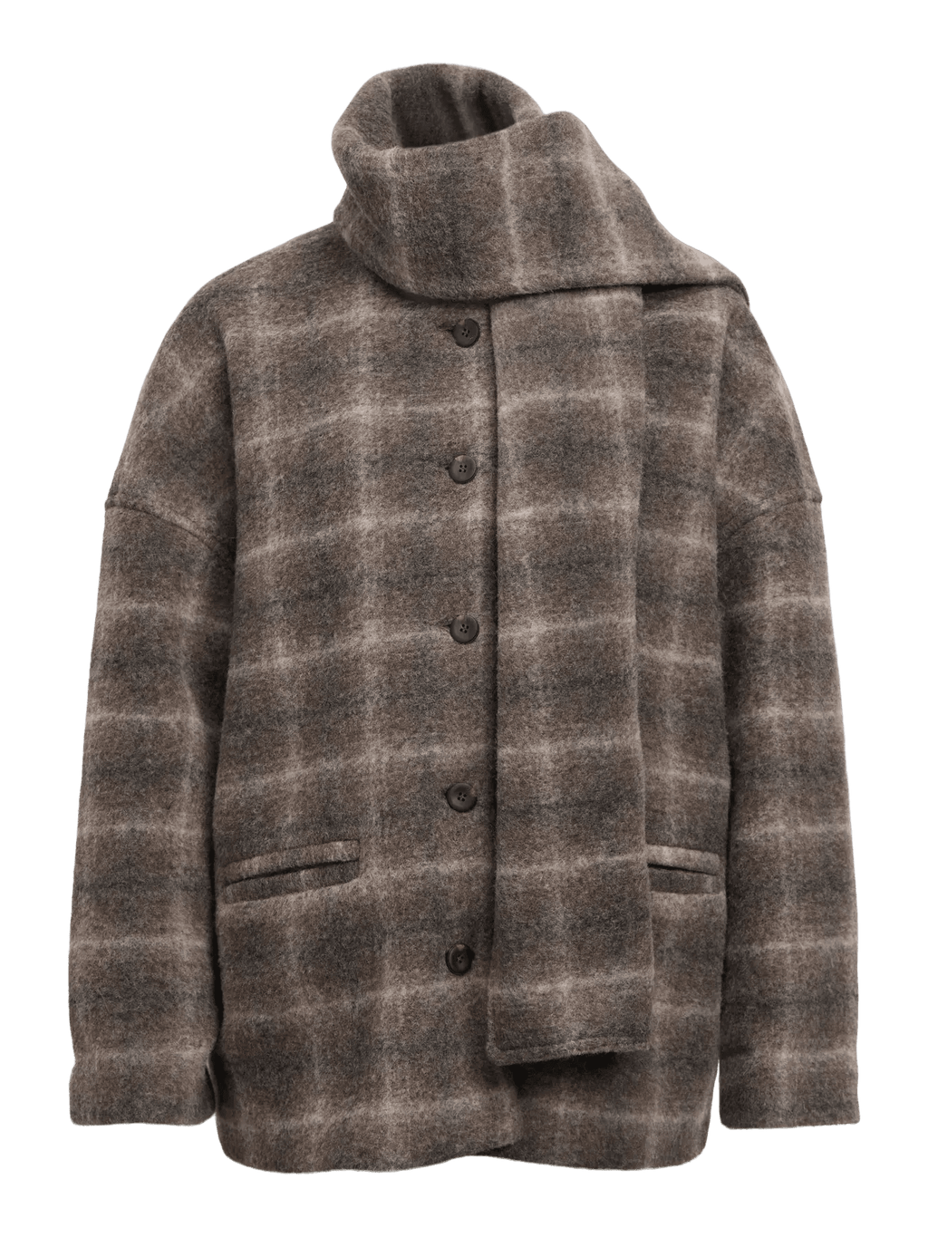 picture of Object Maise Scarf Jacket - Carafe/Check - Number Two - womens - fashion - clothing - Object 12