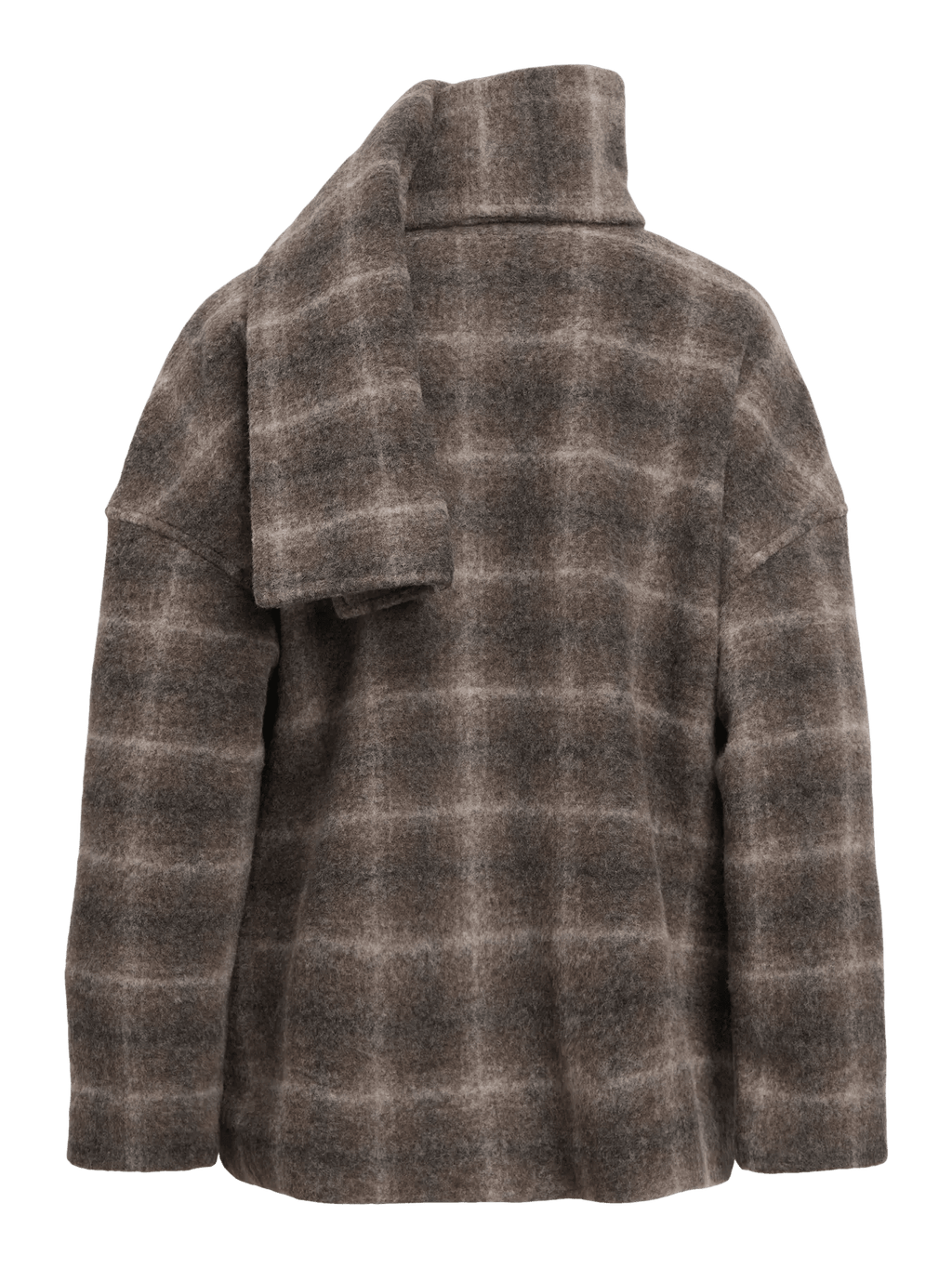 picture of Object Maise Scarf Jacket - Carafe/Check - Number Two - womens - fashion - clothing - Object 13