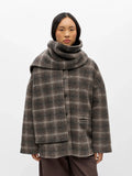 picture of Object Maise Scarf Jacket - Carafe/Check - Number Two - womens - fashion - clothing - Object 1