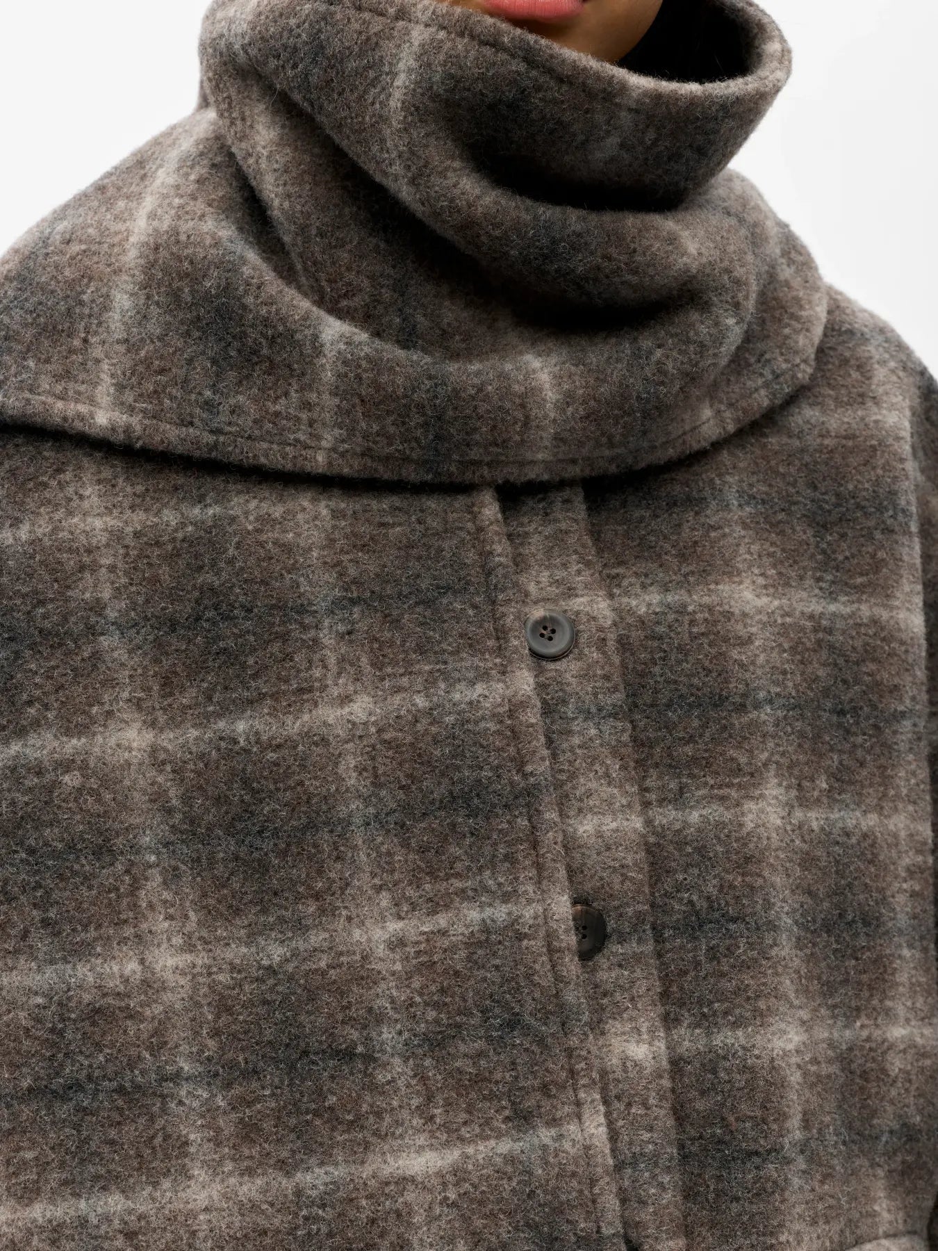 picture of Object Maise Scarf Jacket - Carafe/Check - Number Two - womens - fashion - clothing - Object 3