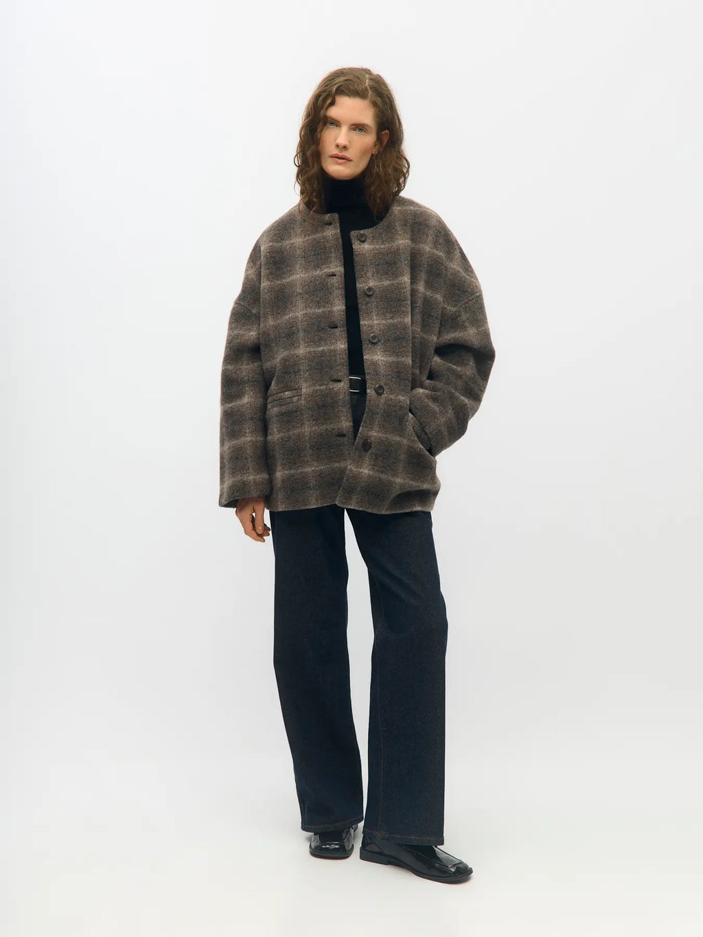 picture of Object Maise Scarf Jacket - Carafe/Check - Number Two - womens - fashion - clothing - Object 8