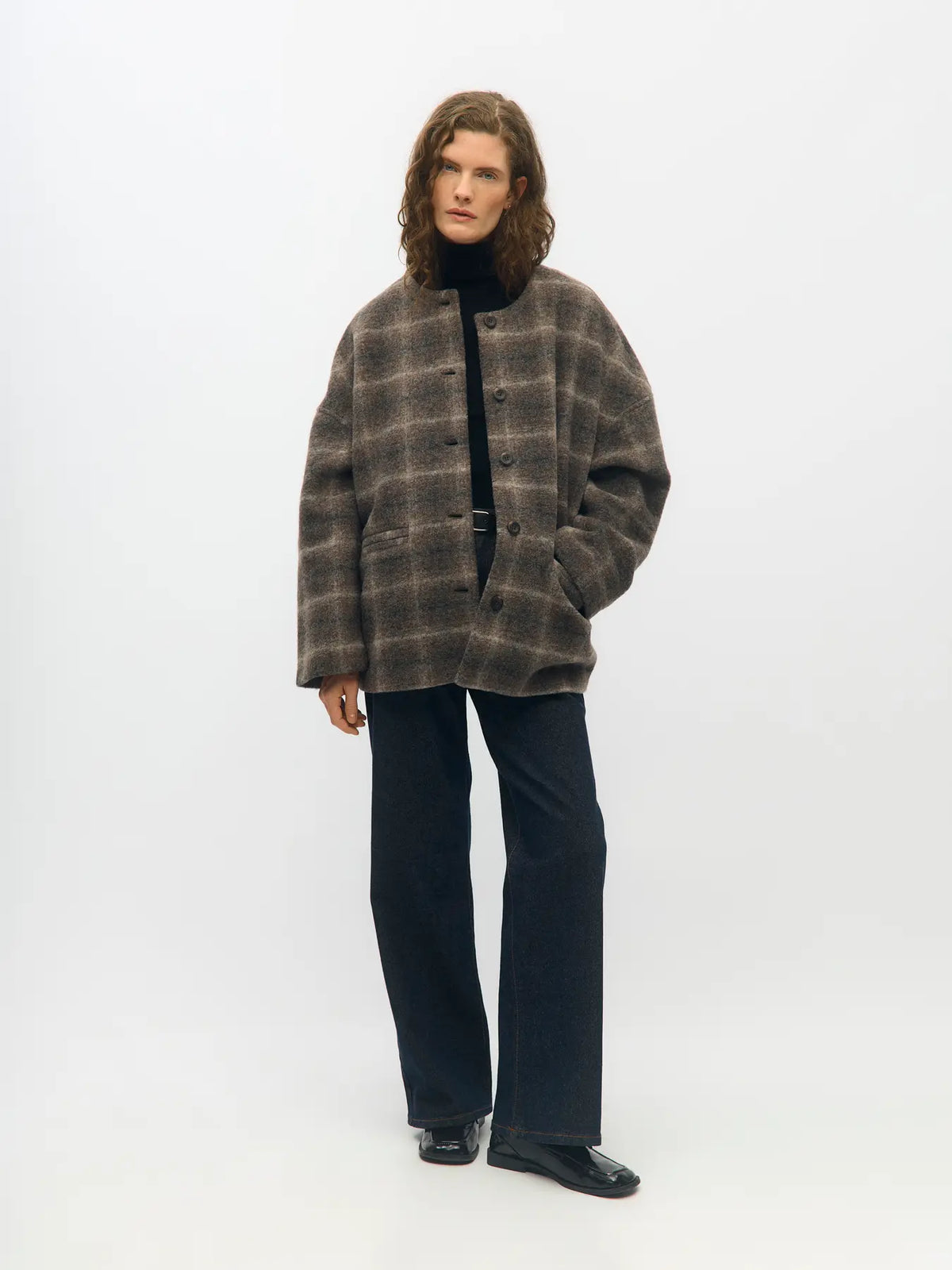picture of Object Maise Scarf Jacket - Carafe/Check - Number Two - womens - fashion - clothing - Object 8