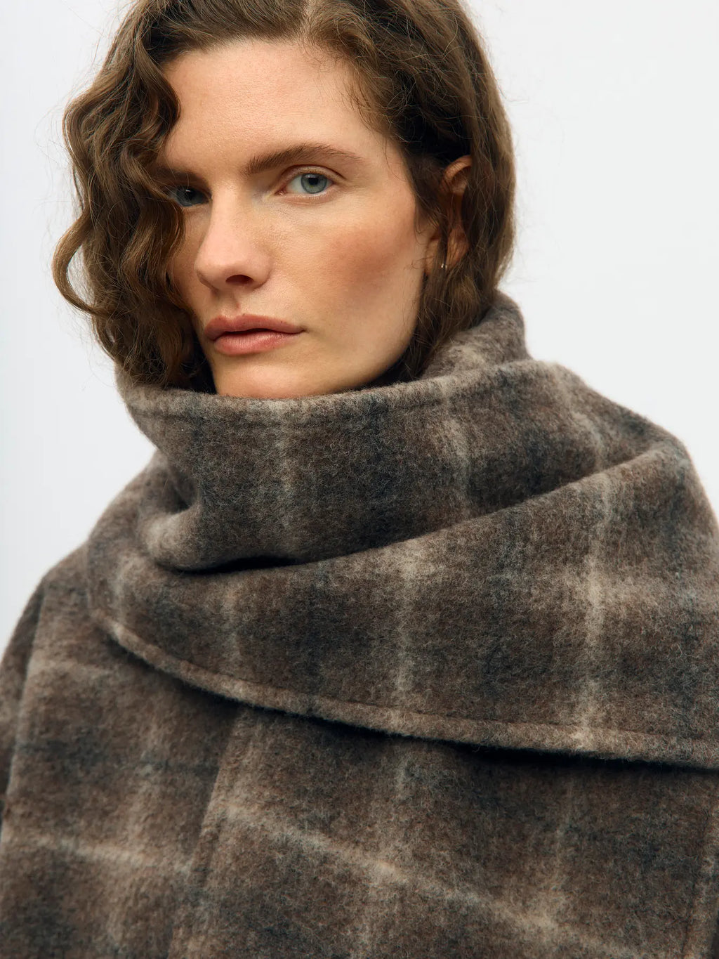 picture of Object Maise Scarf Jacket - Carafe/Check - Number Two - womens - fashion - clothing - Object 6