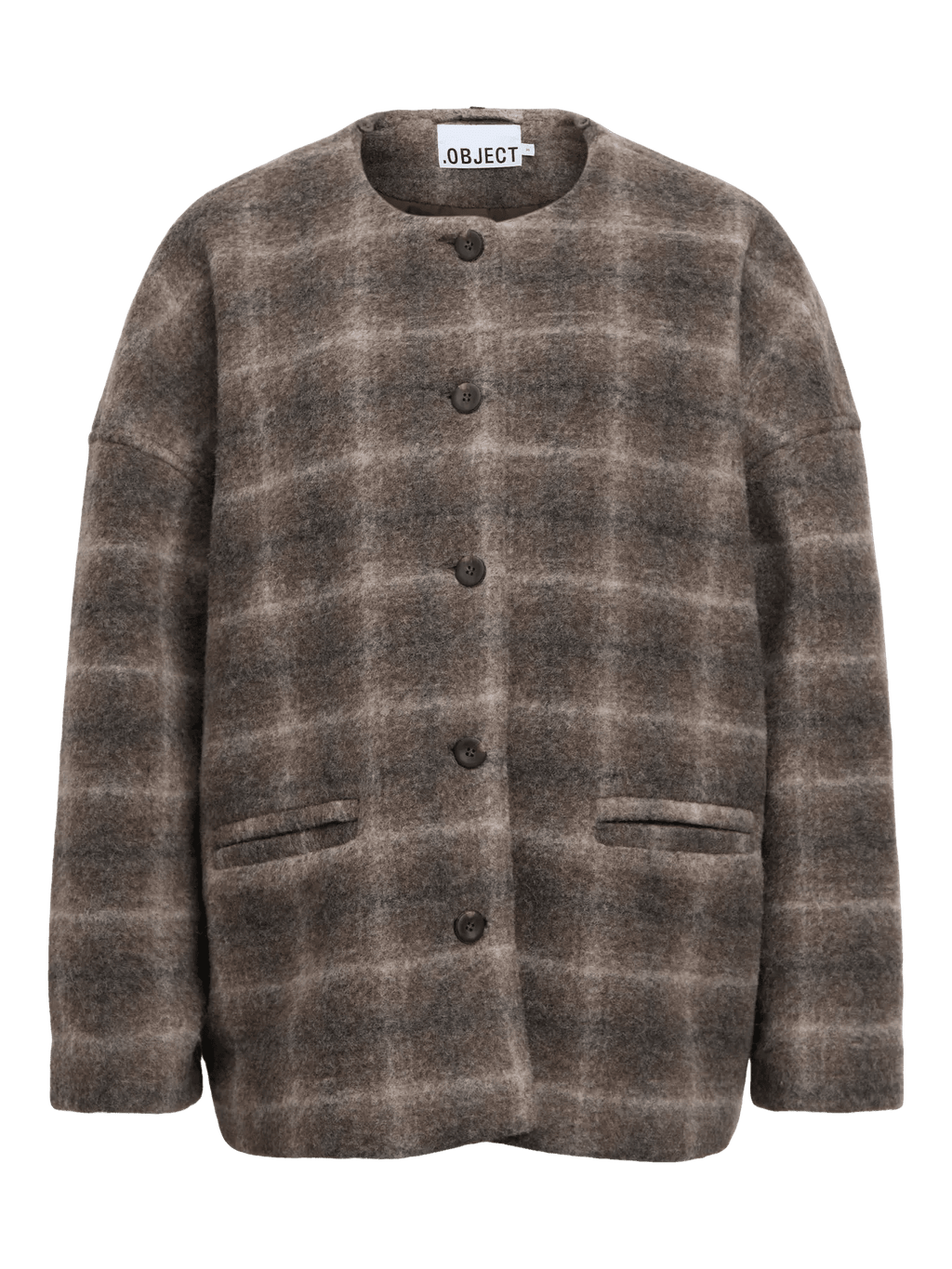 picture of Object Maise Scarf Jacket - Carafe/Check - Number Two - womens - fashion - clothing - Object 10