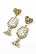 picture of My Doris Beaded Earring - White Wine Spritzer - Number Two - womens - fashion - accessories - My Doris 1