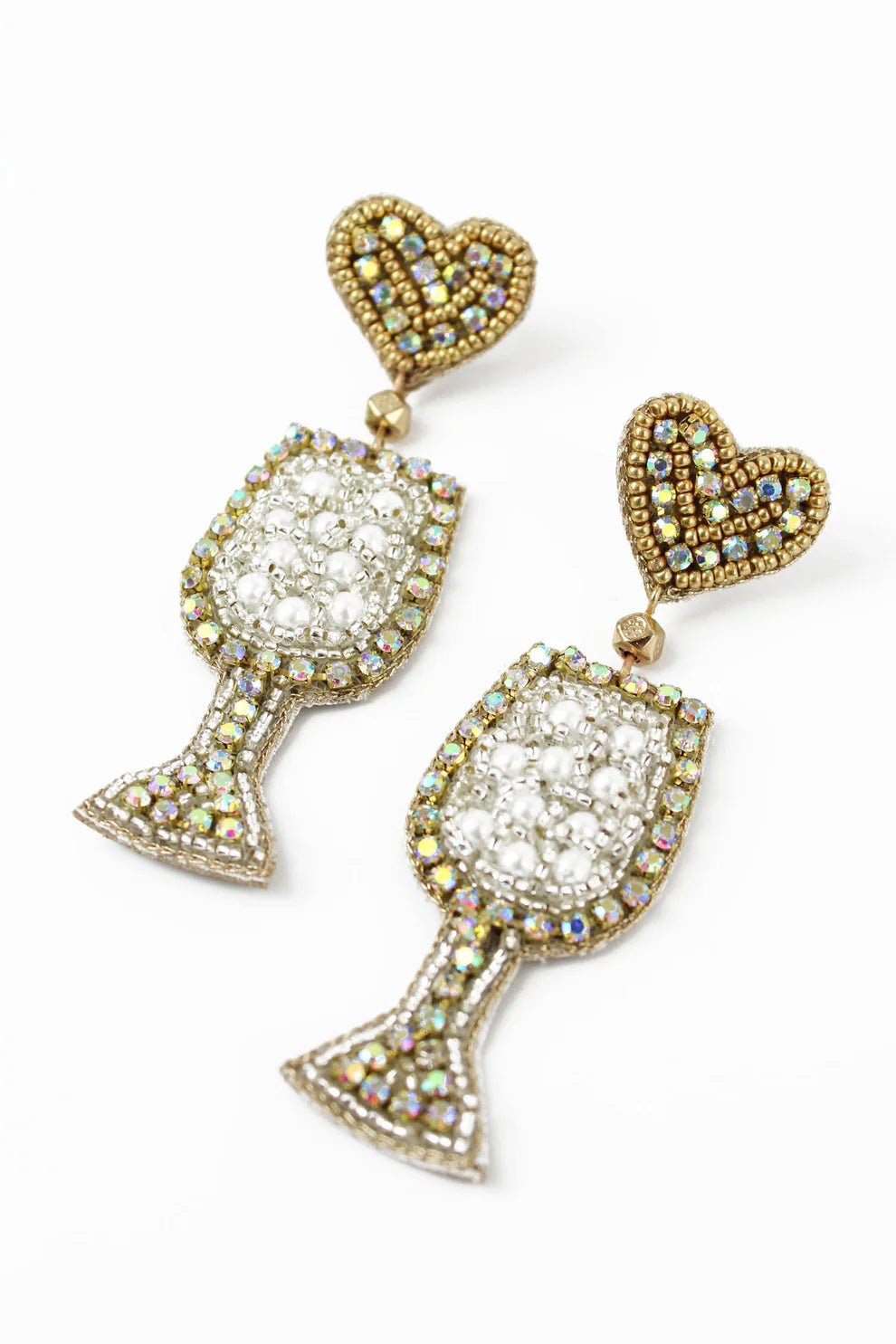 picture of My Doris Beaded Earring - White Wine Spritzer - Number Two - womens - fashion - accessories - My Doris 1