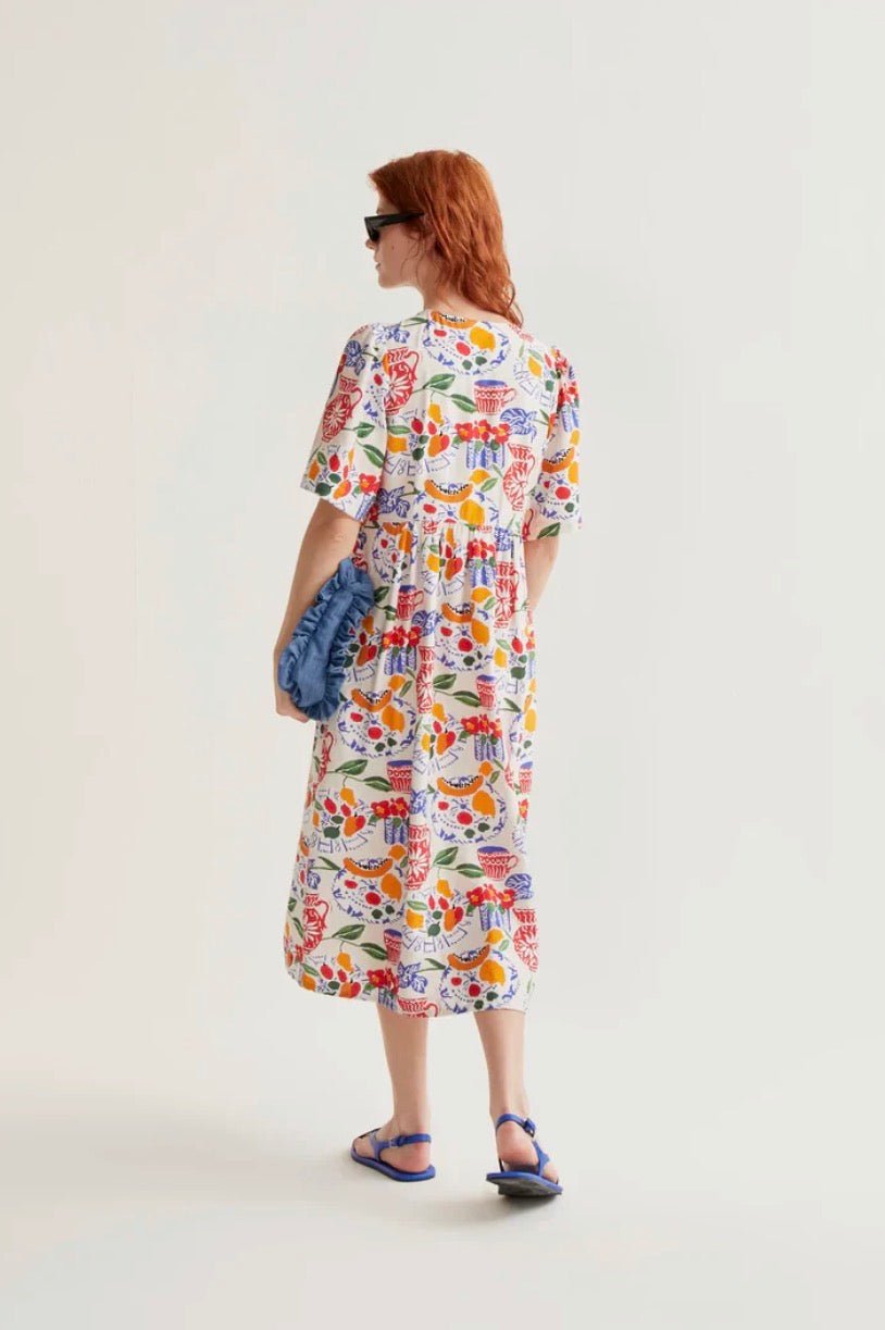 picture of Compania Fantastica 11005 Fruity Still Life Dress - Red Multi - Number Two - womens - fashion - clothing - Compania Fantastica 3