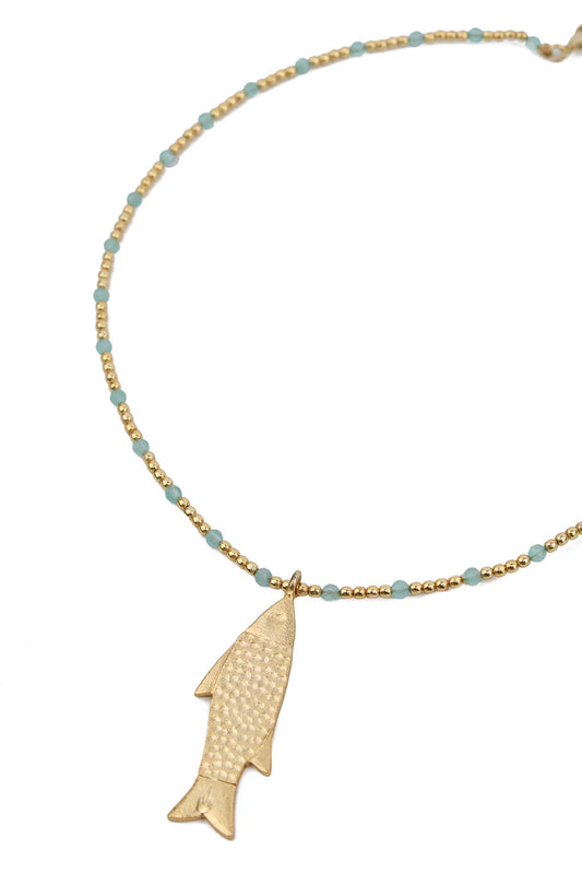 My Doris Necklace - Gold Fish Charm