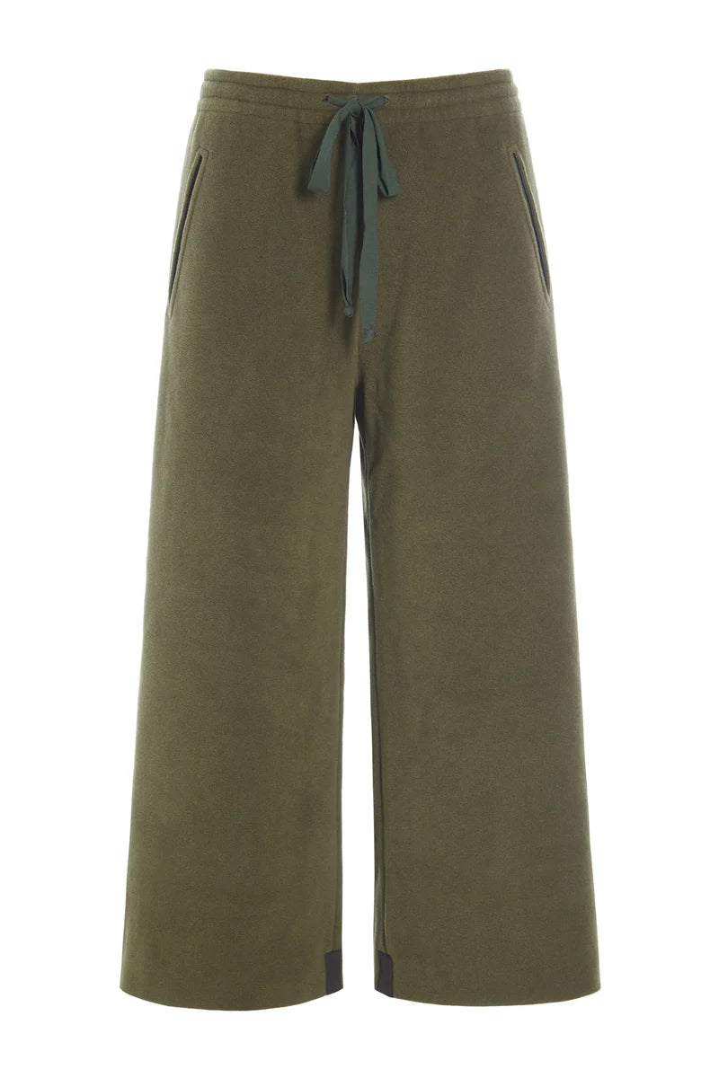 Henriette Steffensen 2115 Flare Trouser 3/4 Length - Moss