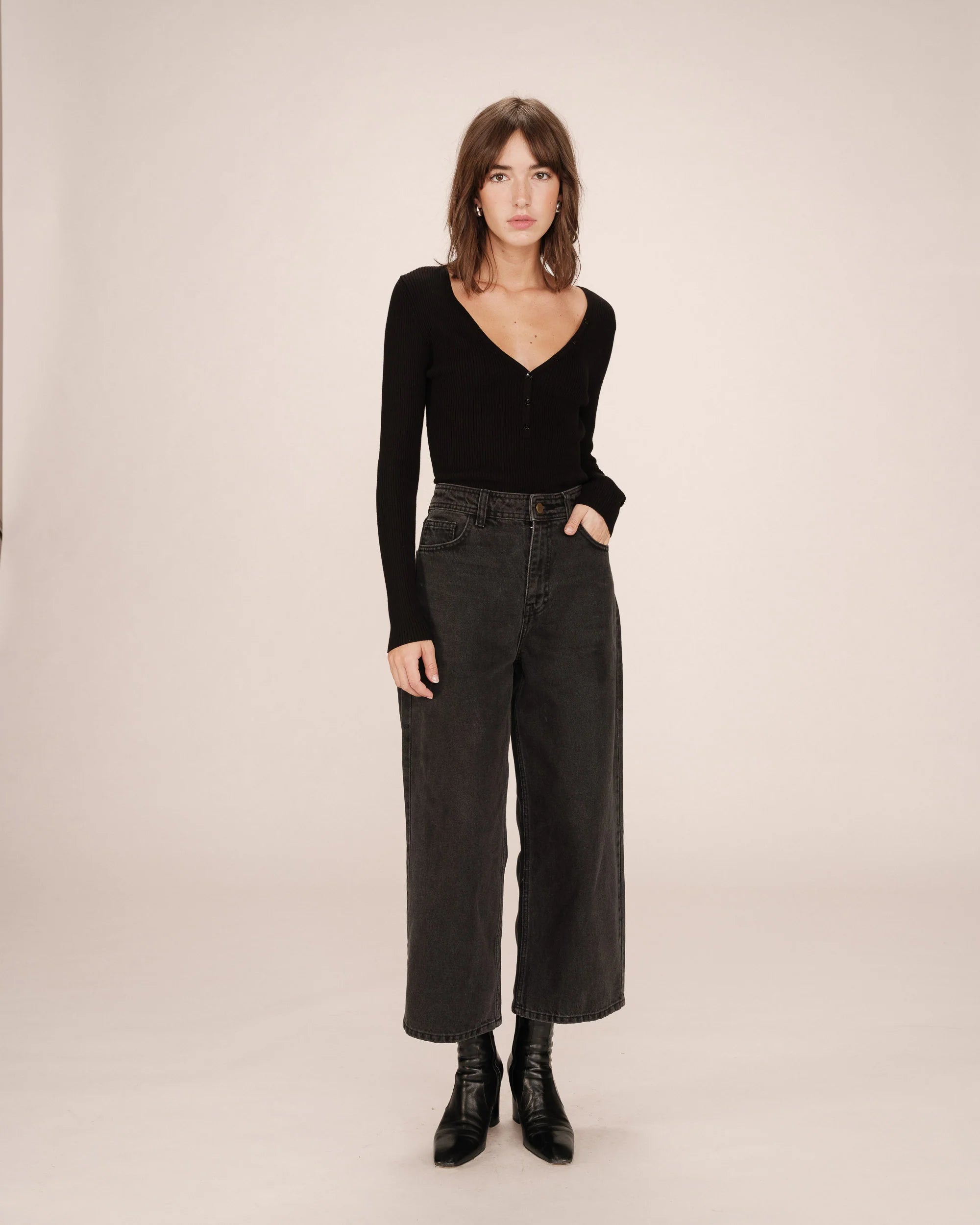 picture of Grace & Mila Jonas Jean - Black Washed - Number Two - womens - fashion - clothing - Grace & Mila 2