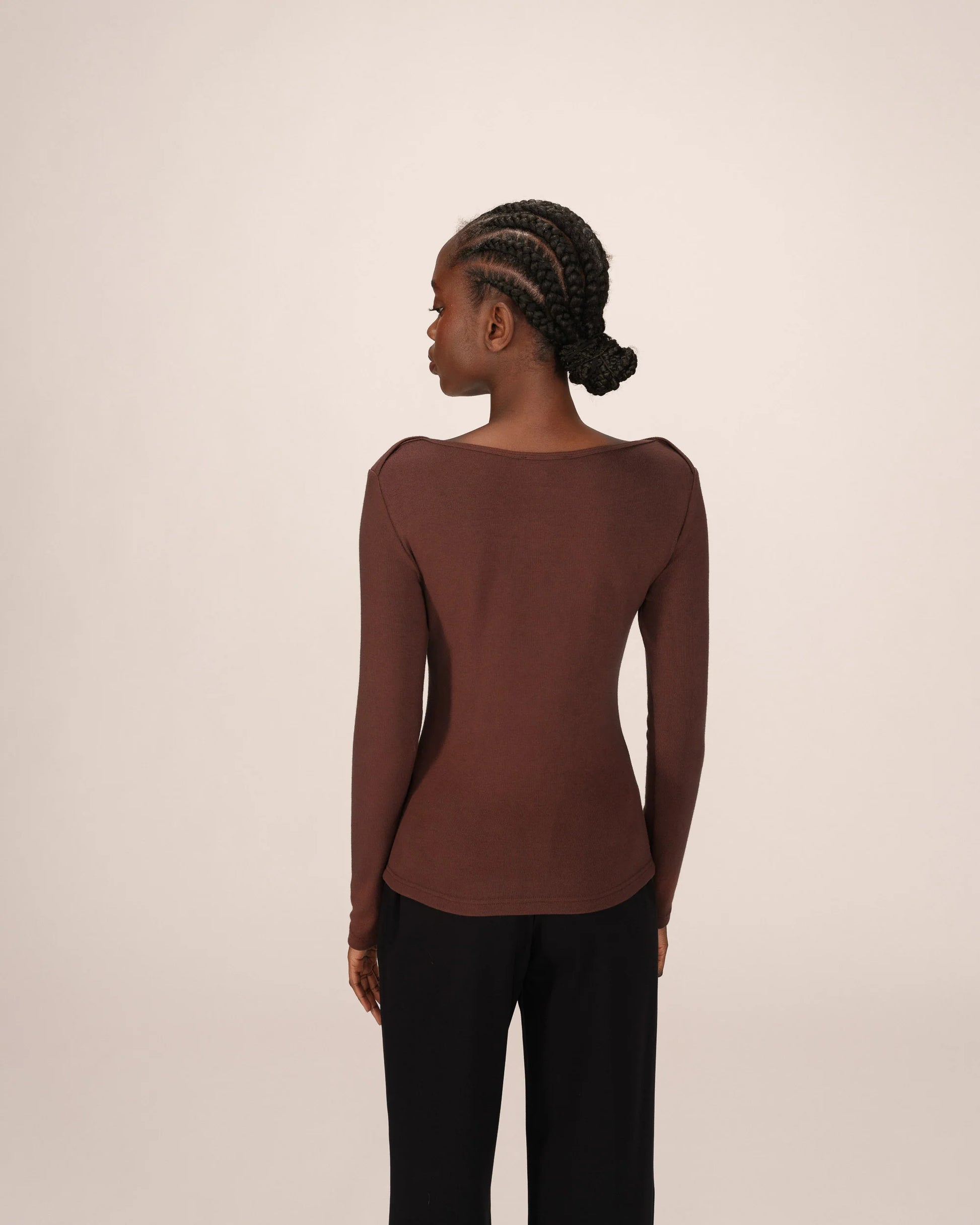 picture of Grace & Mila Stanley T-Shirt - Chocolate - Number Two - womens - fashion - clothing - Grace & Mila 5
