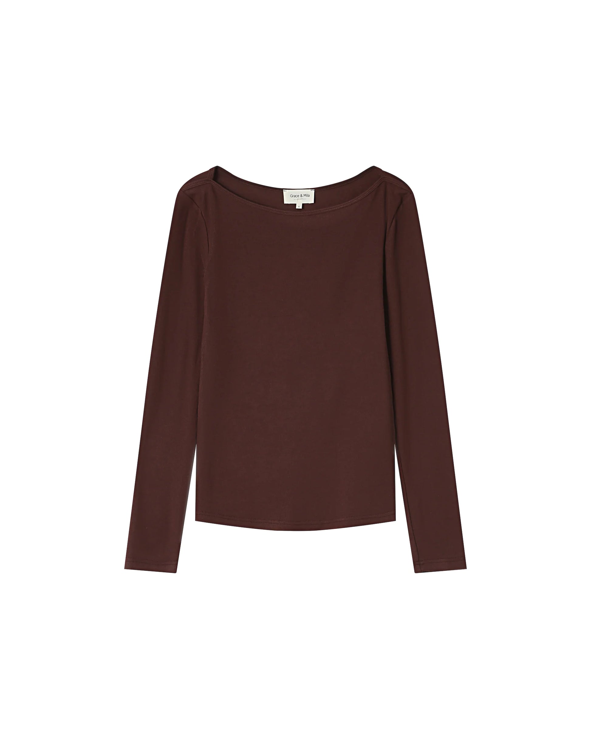 picture of Grace & Mila Stanley T-Shirt - Chocolate - Number Two - womens - fashion - clothing - Grace & Mila 6