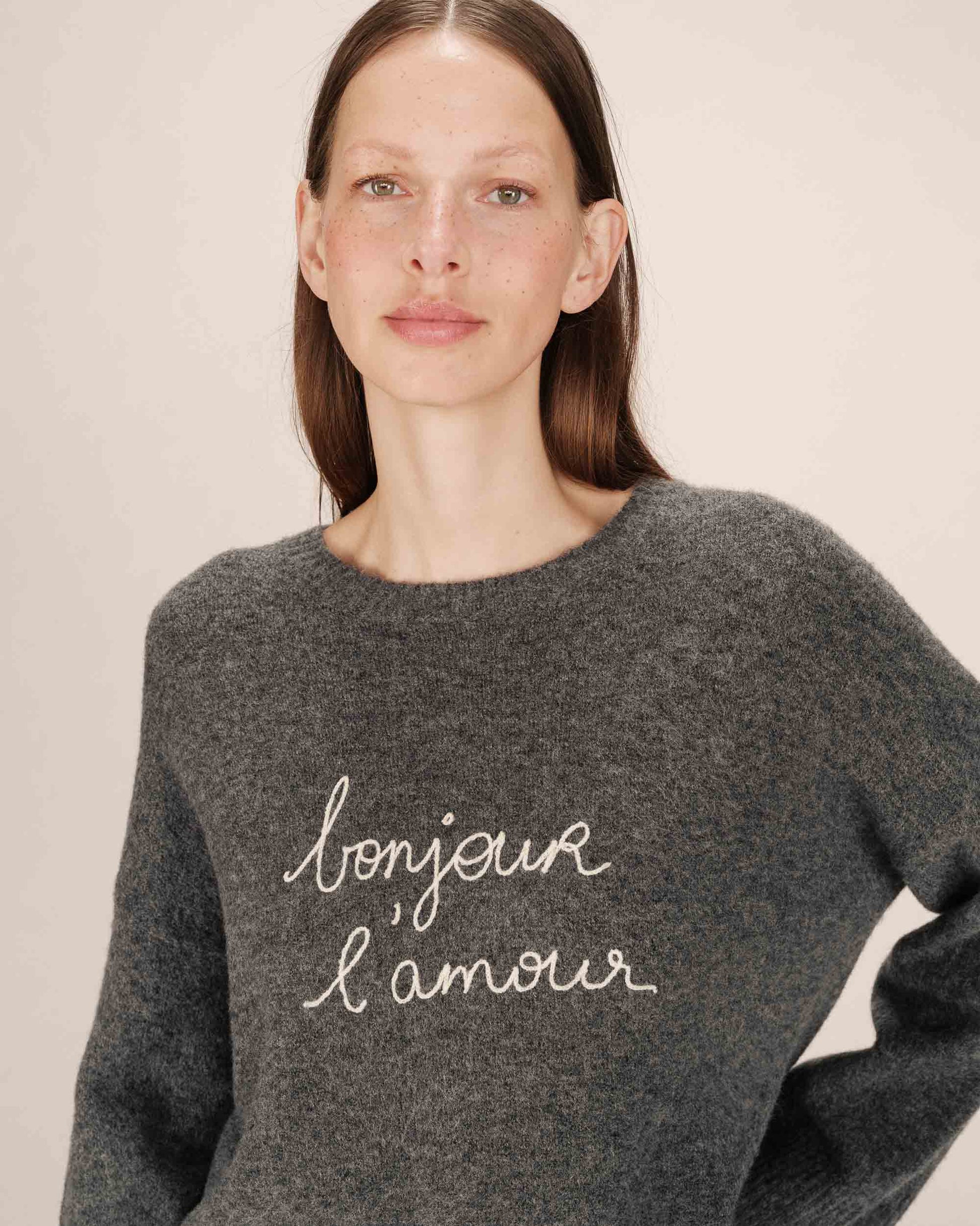 picture of Grace & Mila Saints Jumper - Anthracite - Number Two - womens - fashion - clothing - Grace & Mila 1