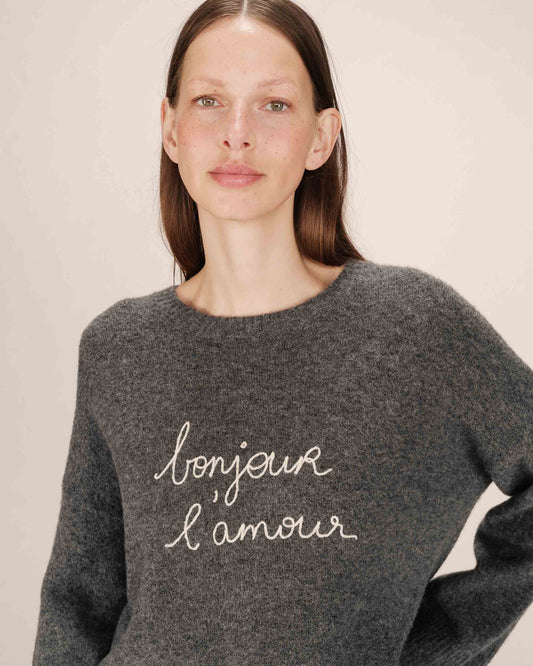 picture of Grace & Mila Saints Jumper - Anthracite - Number Two - womens - fashion - clothing - Grace & Mila 1