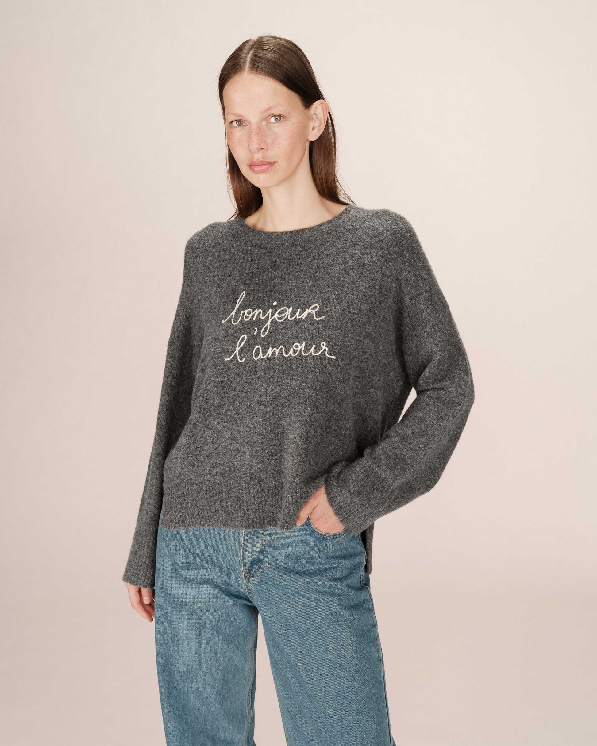 picture of Grace & Mila Saints Jumper - Anthracite - Number Two - womens - fashion - clothing - Grace & Mila 2