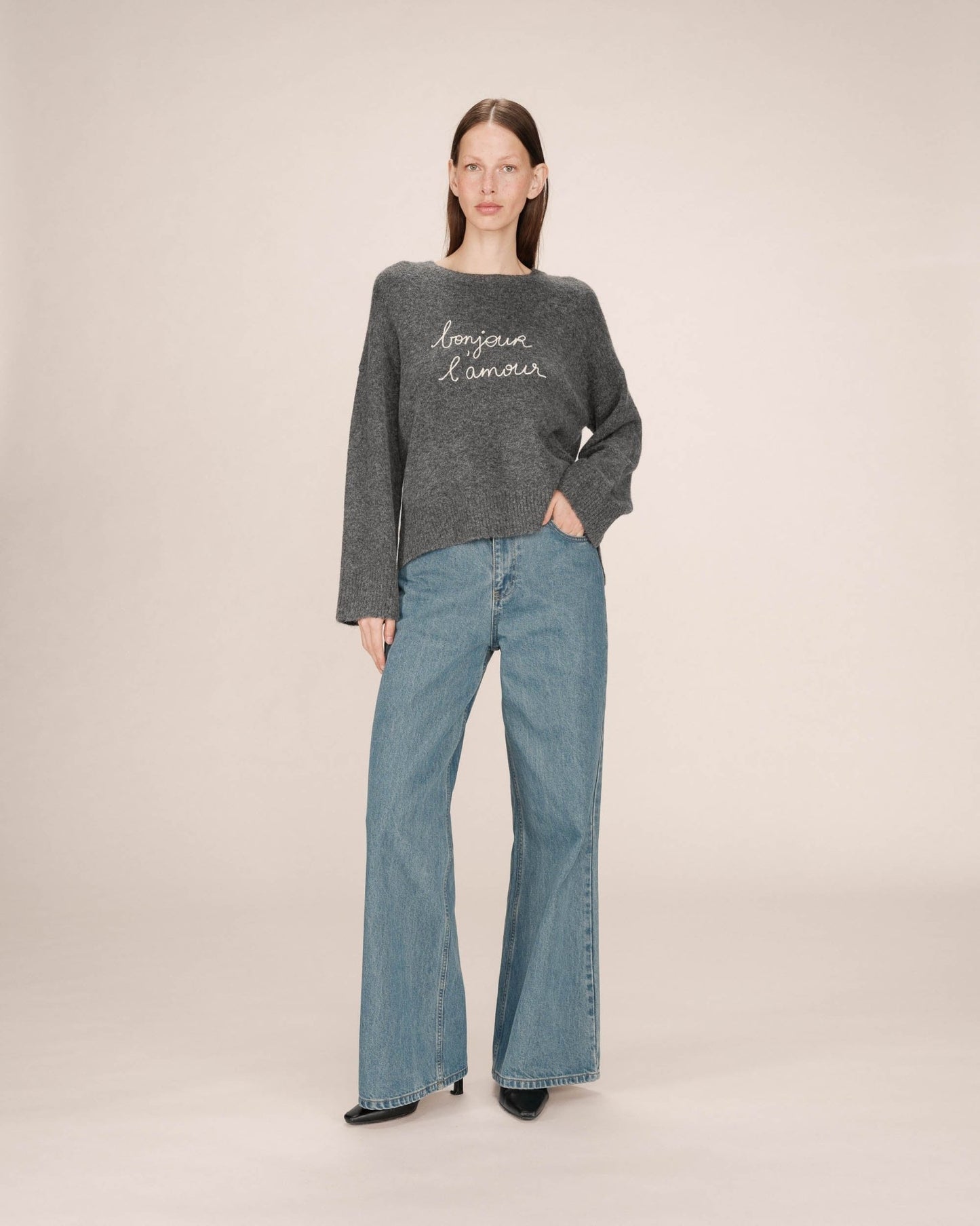 picture of Grace & Mila Saints Jumper - Anthracite - Number Two - womens - fashion - clothing - Grace & Mila 3