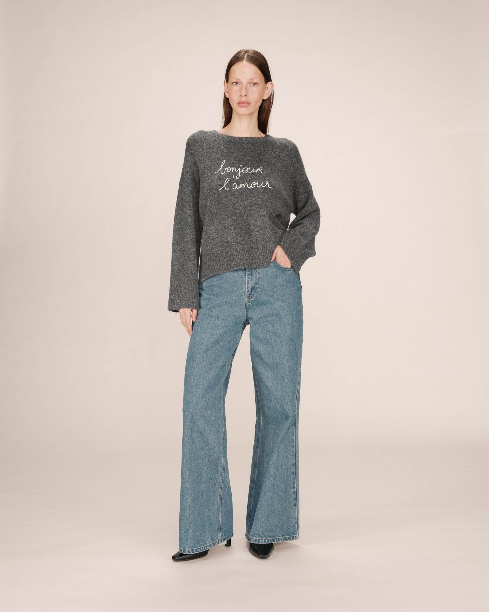 picture of Grace & Mila Saints Jumper - Anthracite - Number Two - womens - fashion - clothing - Grace & Mila 3