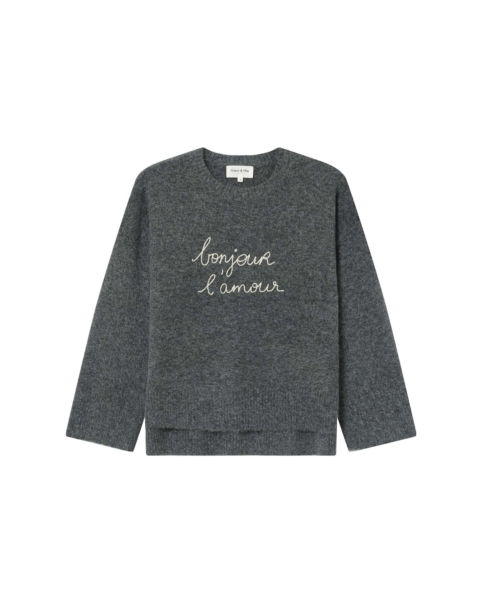 picture of Grace & Mila Saints Jumper - Anthracite - Number Two - womens - fashion - clothing - Grace & Mila 6