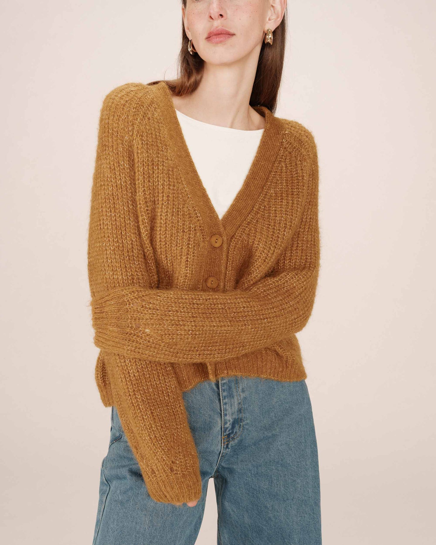 picture of Grace & Mila Saluda Cardigan - Ochre - Number Two - womens - fashion - clothing - Grace & Mila 4