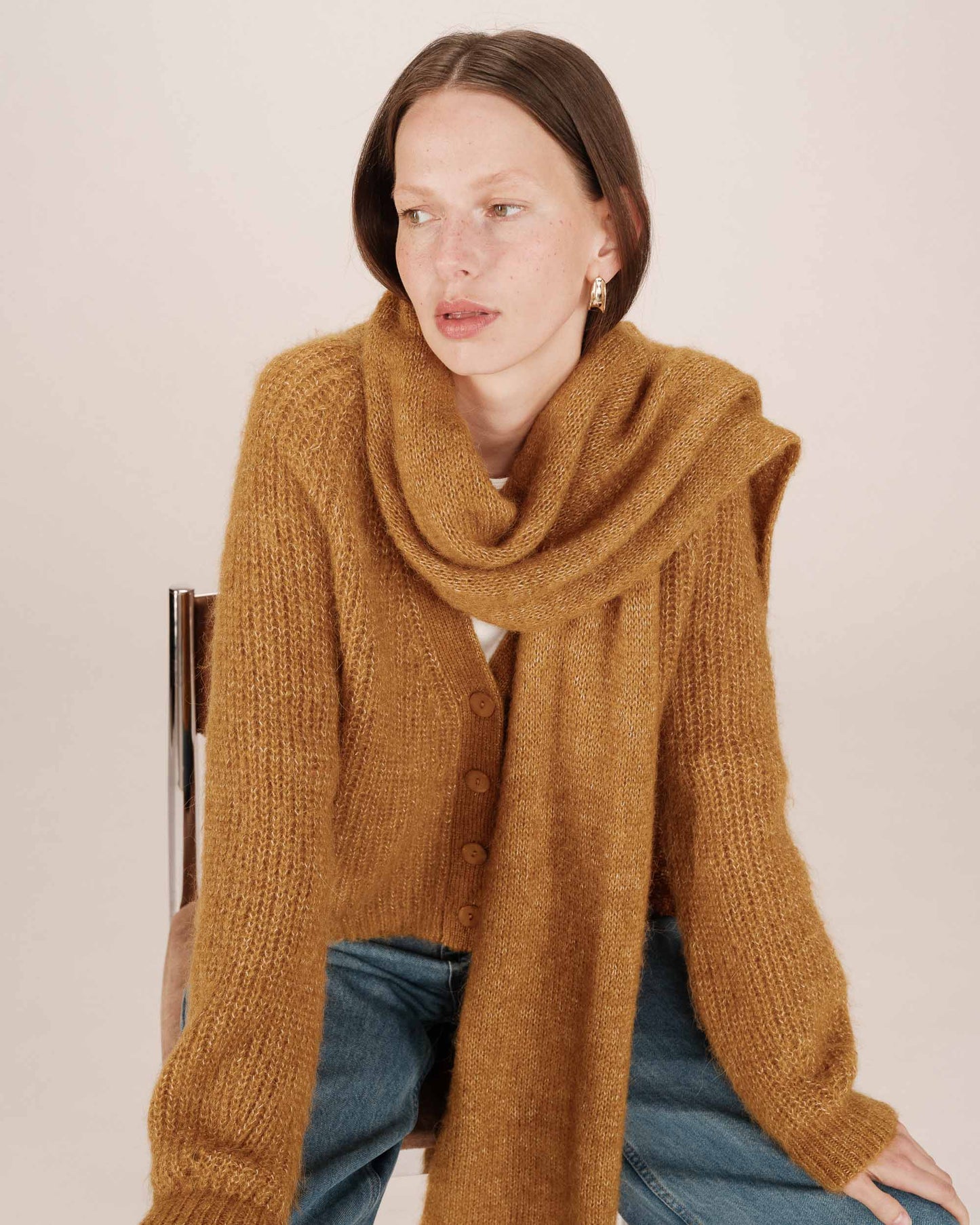 picture of Grace & Mila Saluda Cardigan - Ochre - Number Two - womens - fashion - clothing - Grace & Mila 5