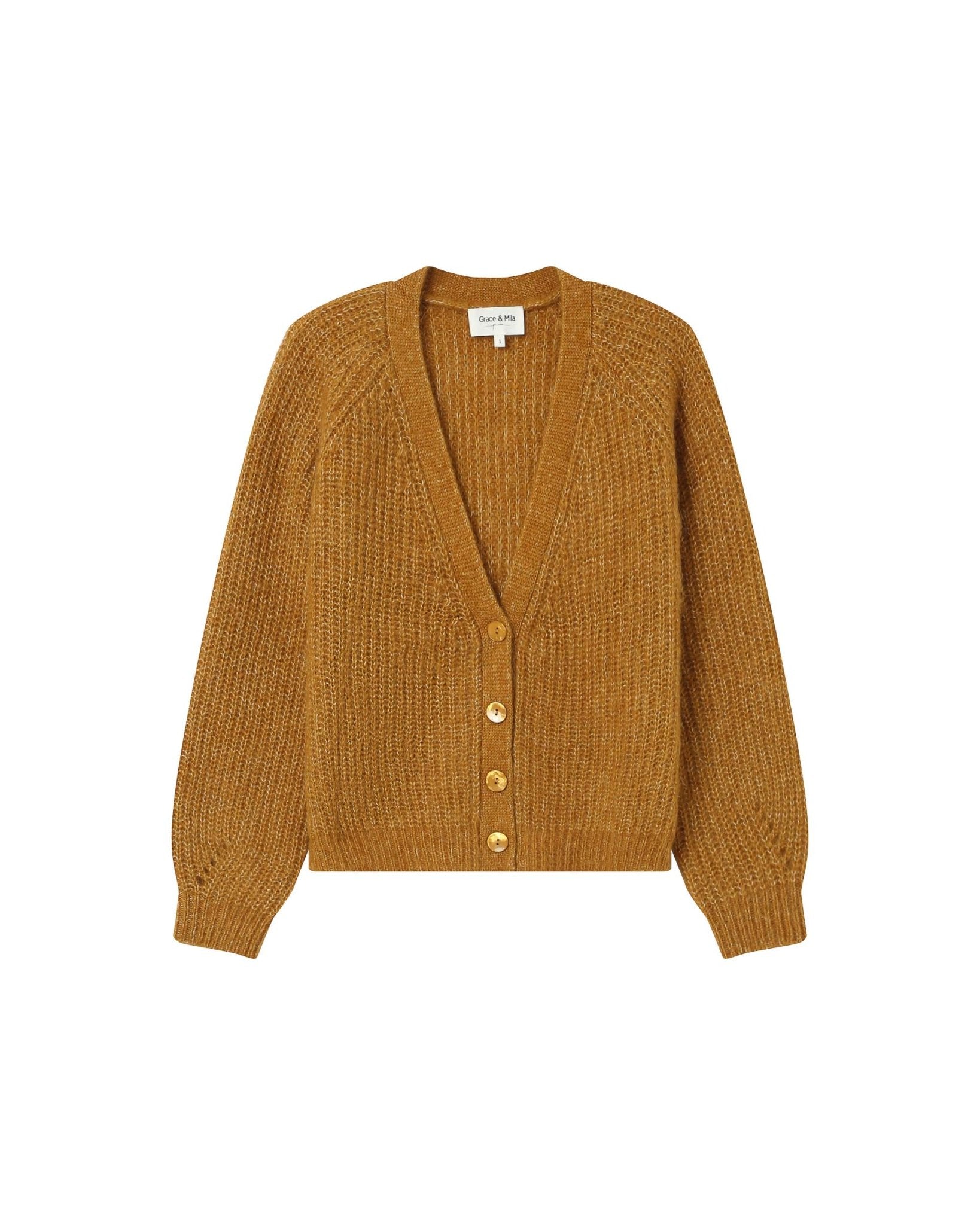 picture of Grace & Mila Saluda Cardigan - Ochre - Number Two - womens - fashion - clothing - Grace & Mila 7